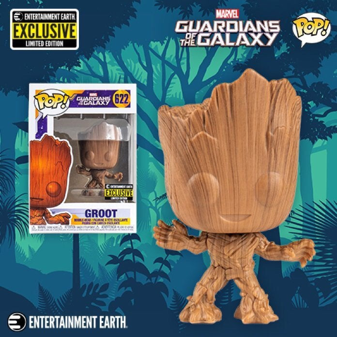 Marvel GOTG - Groot #622 (Wood Grain) - Exclusive Funko Pop! Vinyl Figure