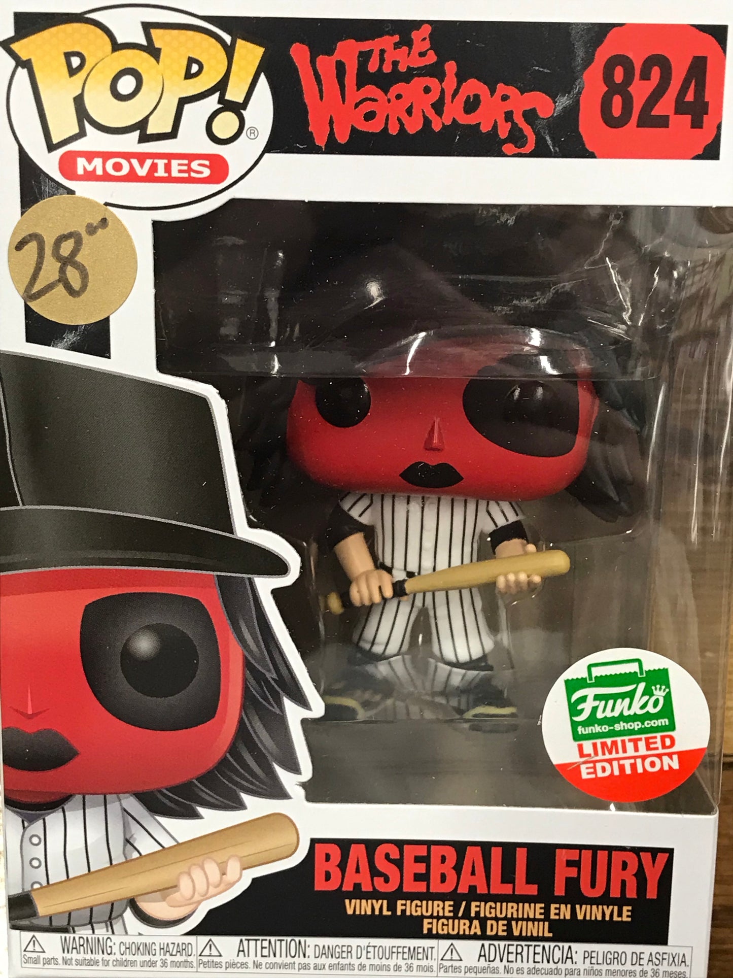 Warriors Baseball Fury red holiday exclusive Funko Pop! Vinyl figure movie
