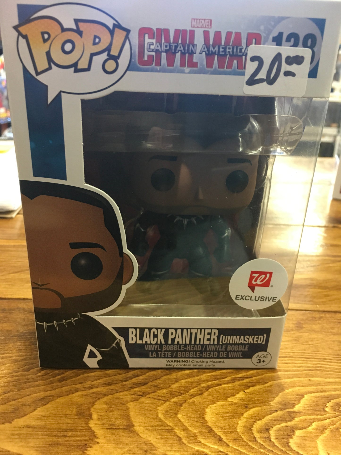 Civil War Black Panther Unmasked Funko Pop! vinyl Figure marvel