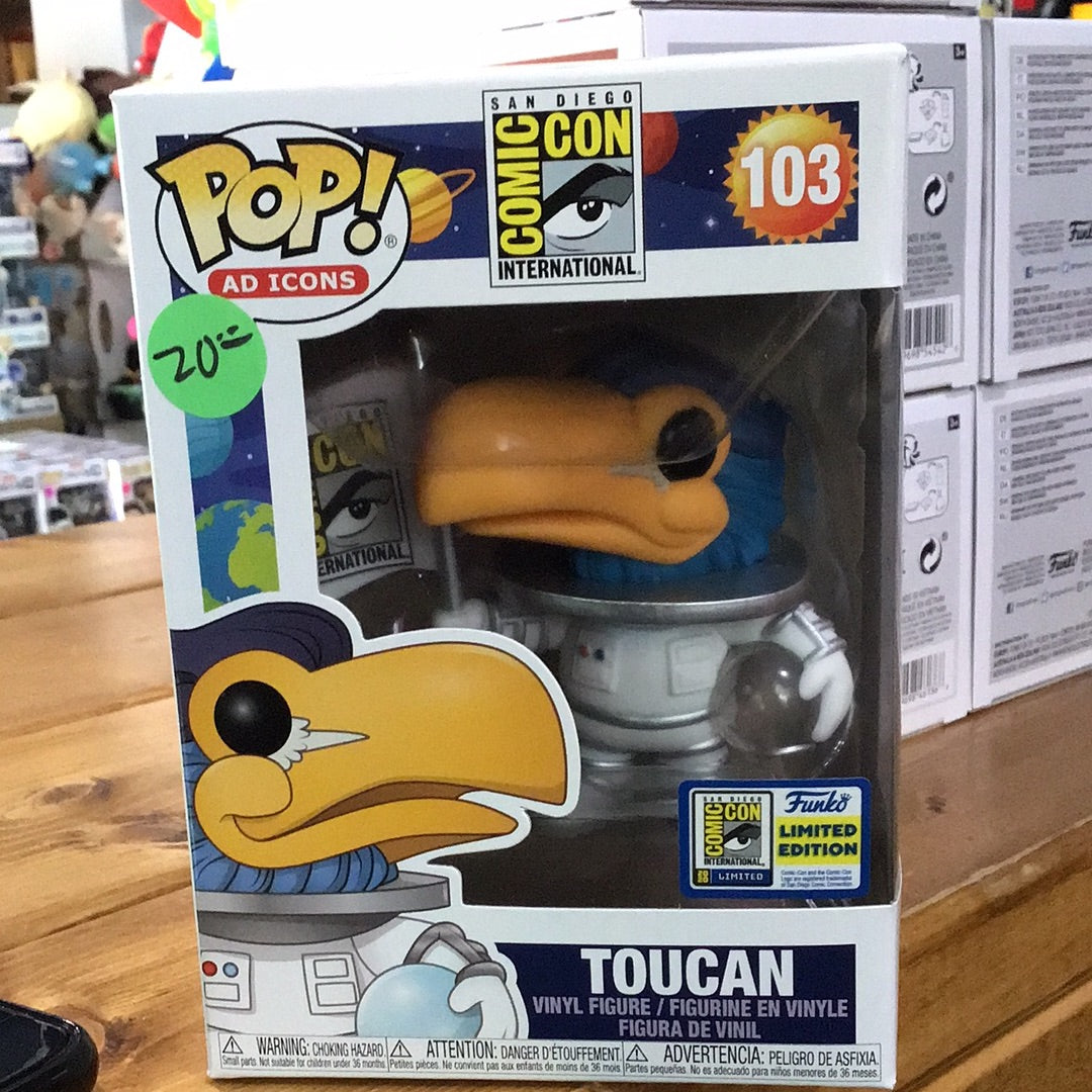Toucan 2020 SDCC exclusive Funko Pop!