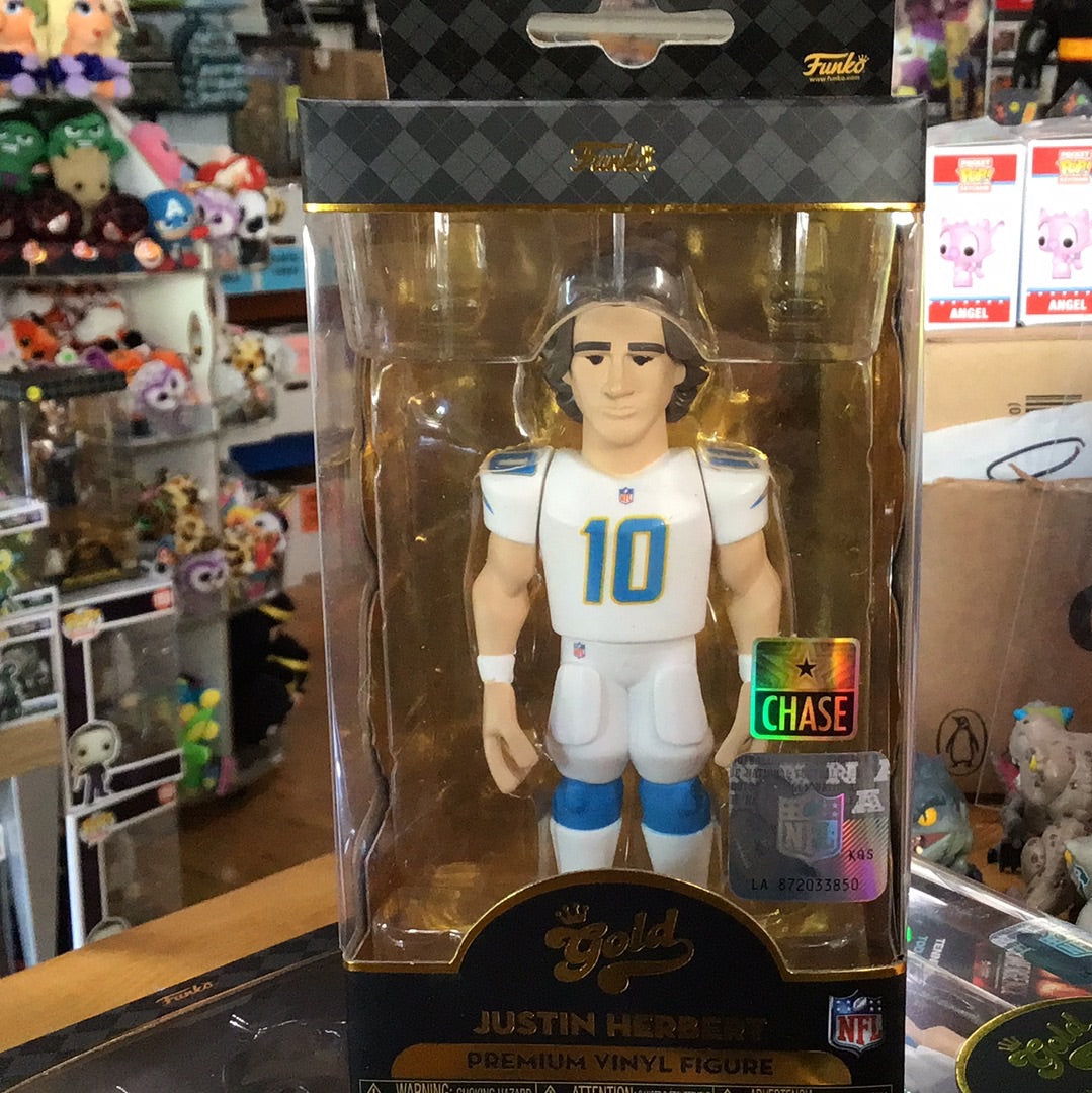 Funko Gold 5" - NFL Chargers - Justin Herbert Vinyl Figure (Sports)