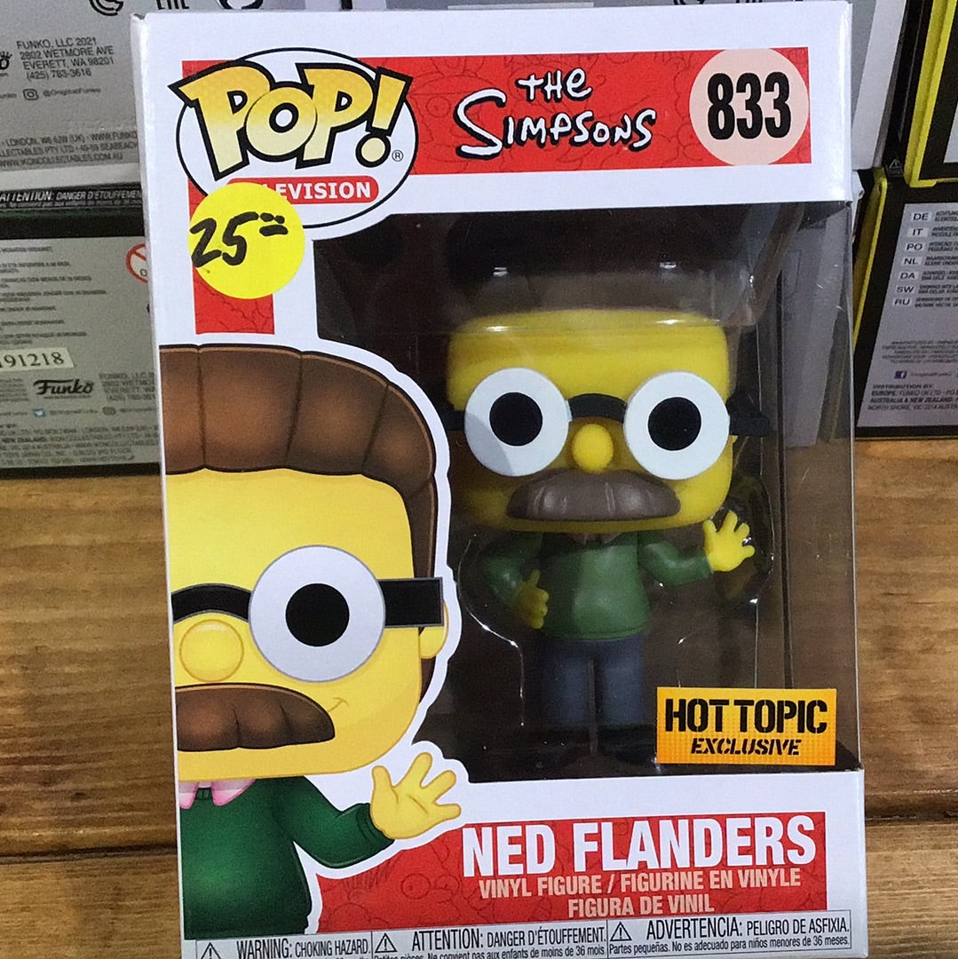 Simpsons Ned Flanders 833 Exclusive Funko Pop! Vinyl Figure