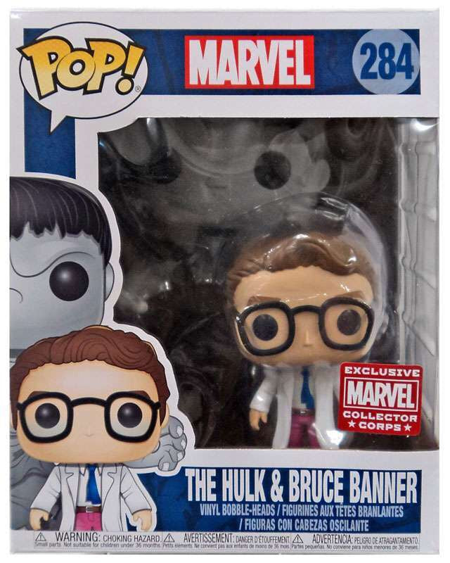 Hulk and Bruce Banner 284 Exclusive Funko Pop! Vinyl figure Marvel
