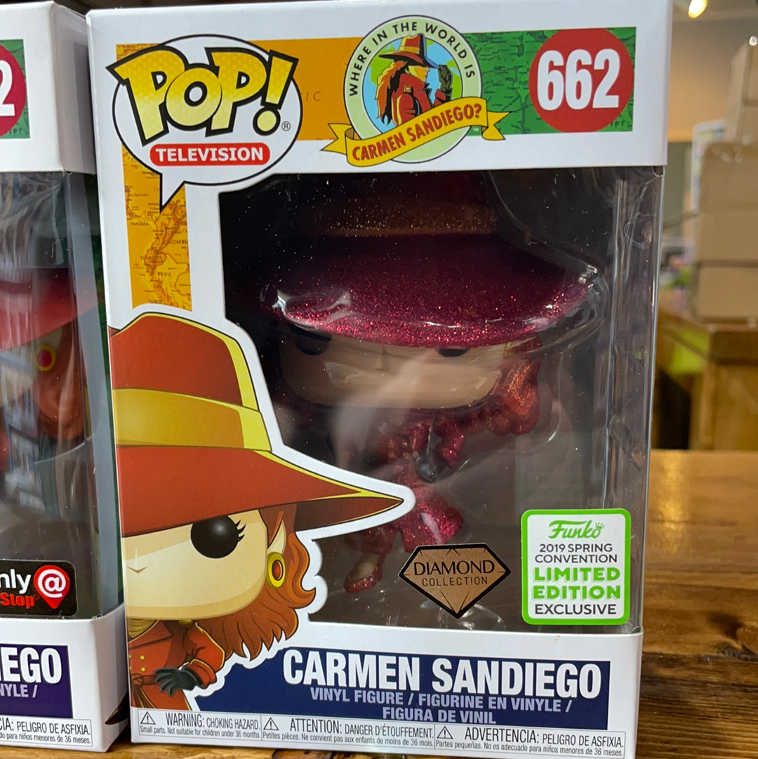 Carmen Sandiego Diamond exclusive Funko Pop! Vinyl Figure