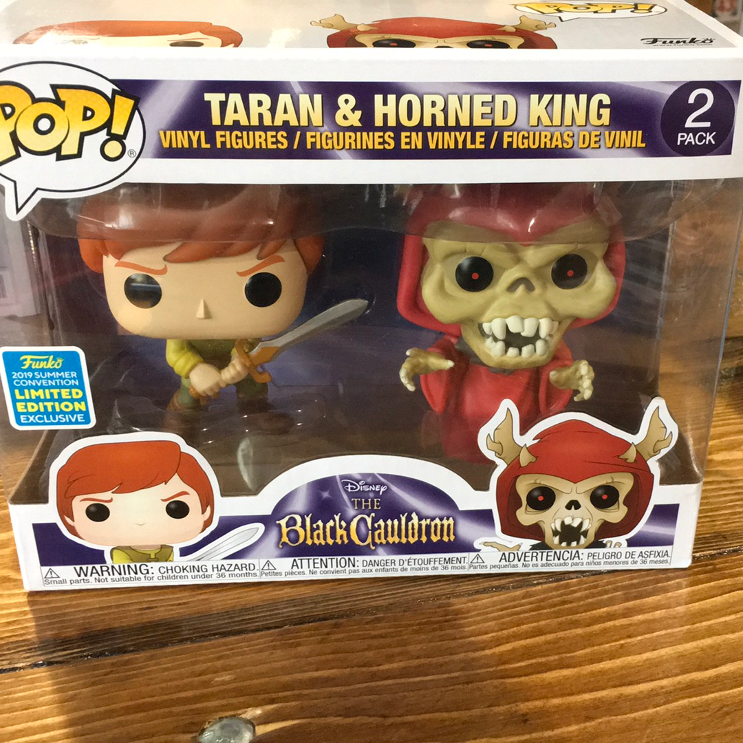 Disney The Black Cauldron Taran and Horned King Exclusive Funko Pop! 2 Pack Vinyl Figure