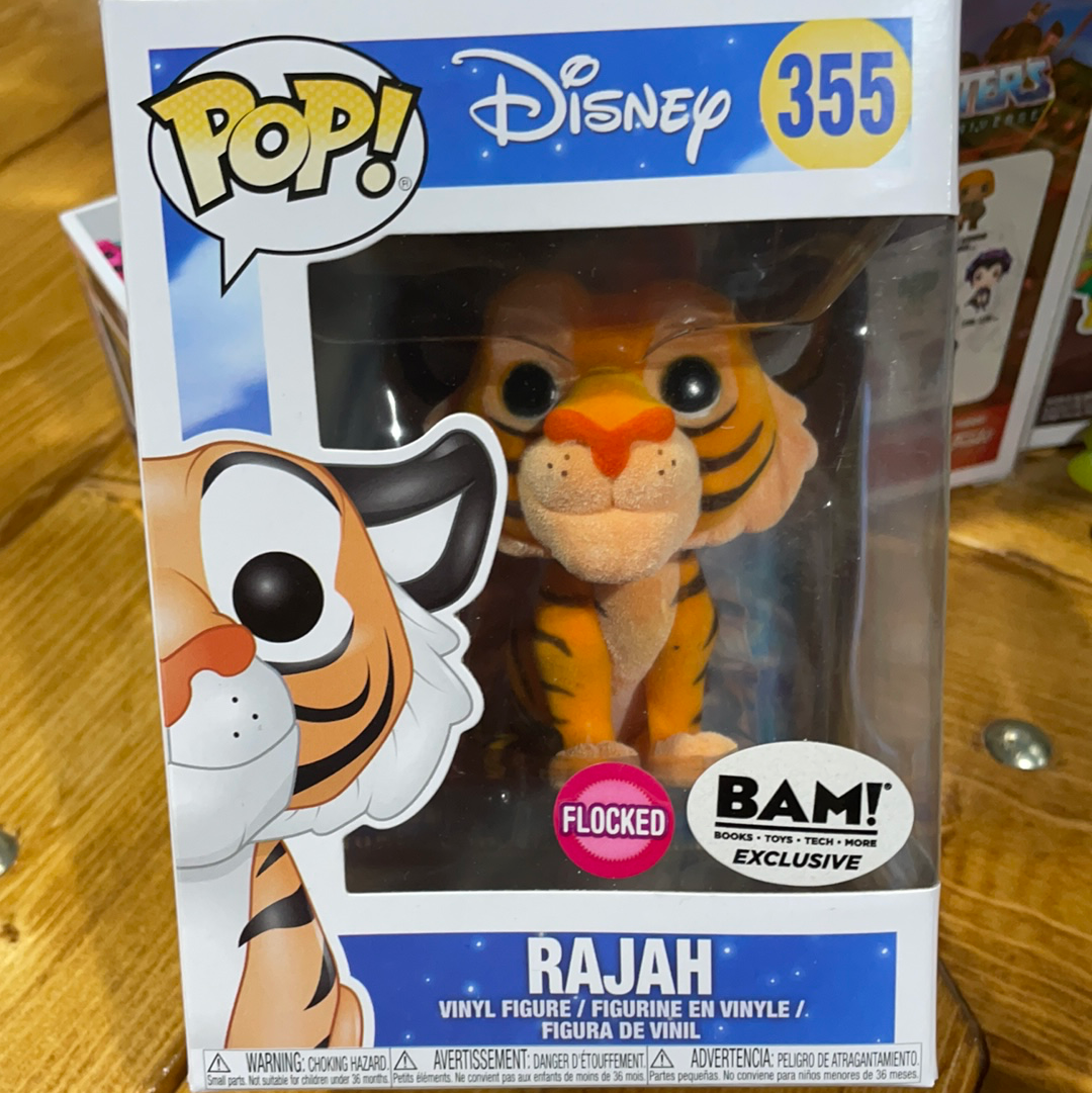 Disney- Aladdin Rajah #355 exclusive flocked Funko pop! Vinyl