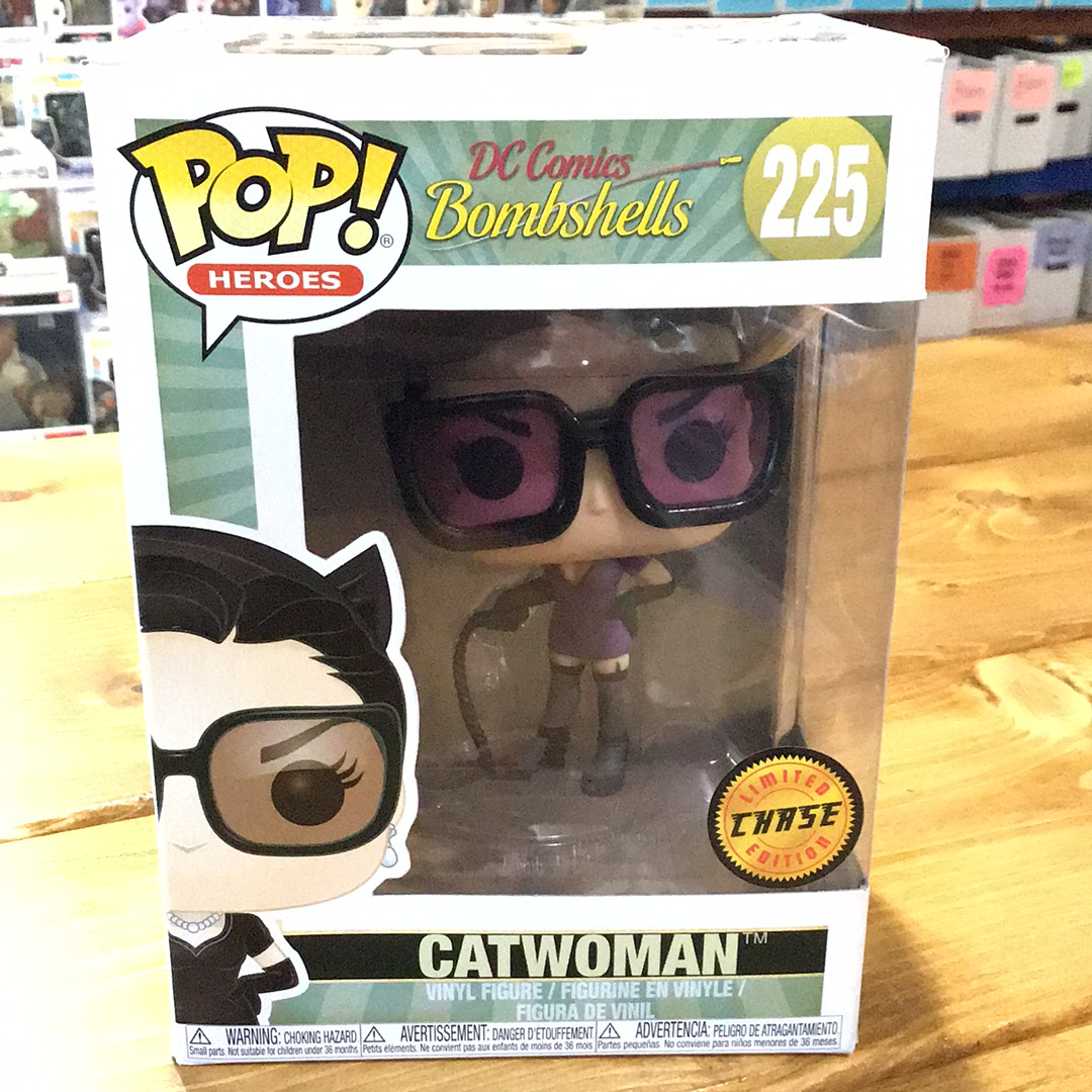 DC Bombshells Catwoman Chase Funko Pop vinyl figure comics Tall