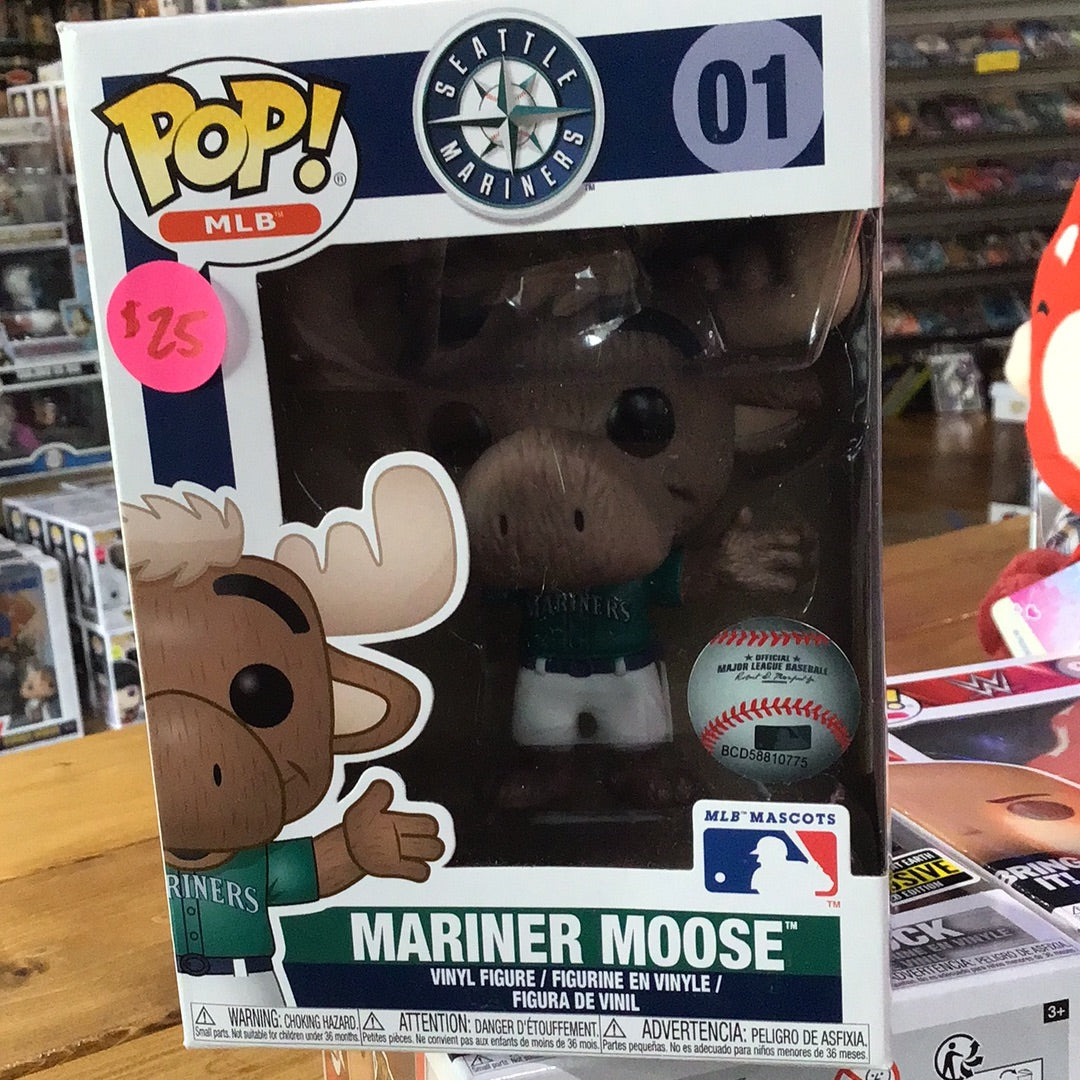 MLB mascot Mariner Moose 01 (Green Jersey) Funko Pop! vinyl figure Sports