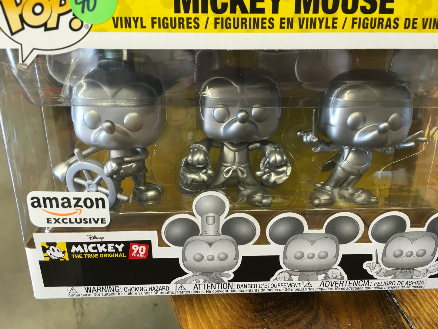 Disney Mickey Mouse 3 pack silver exclusive Funko Pop! Vinyl figure