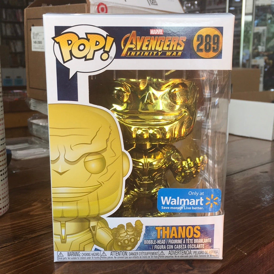 Infinity War Thanos Yellow Chrome Funko Pop vinyl Figure marvel