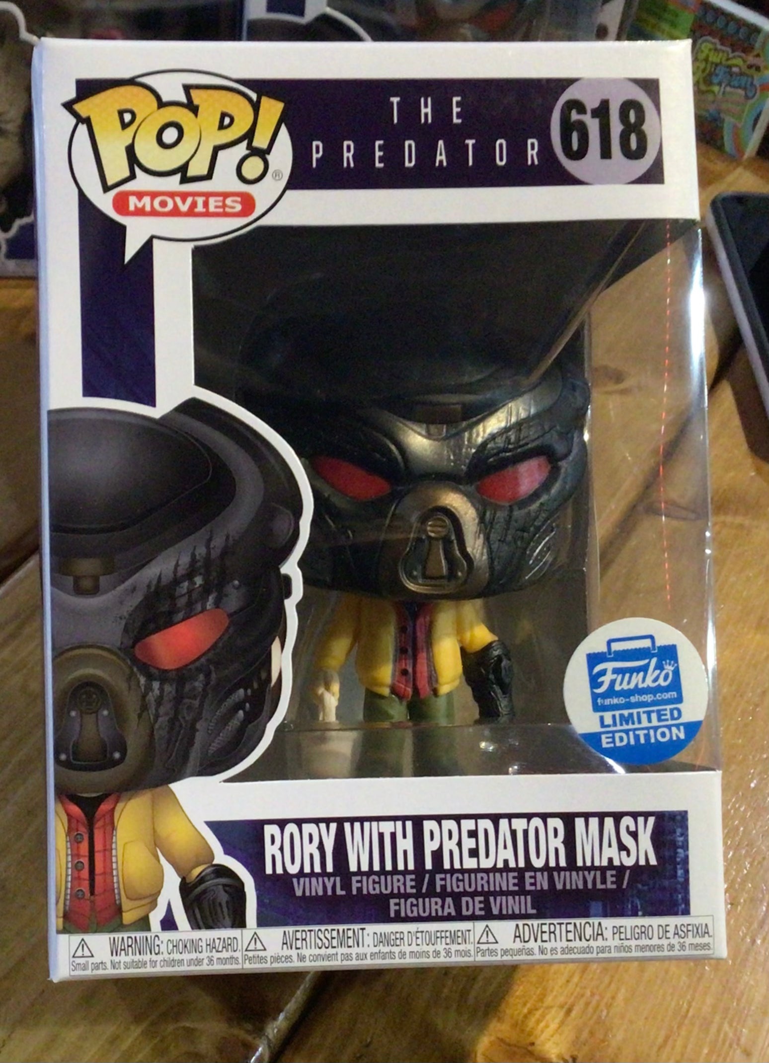 Nat sted øretelefon Spytte ud The Predator Movie Rory with Predator Mask Funko Pop! Vinyl figure – Tall  Man Toys & Comics