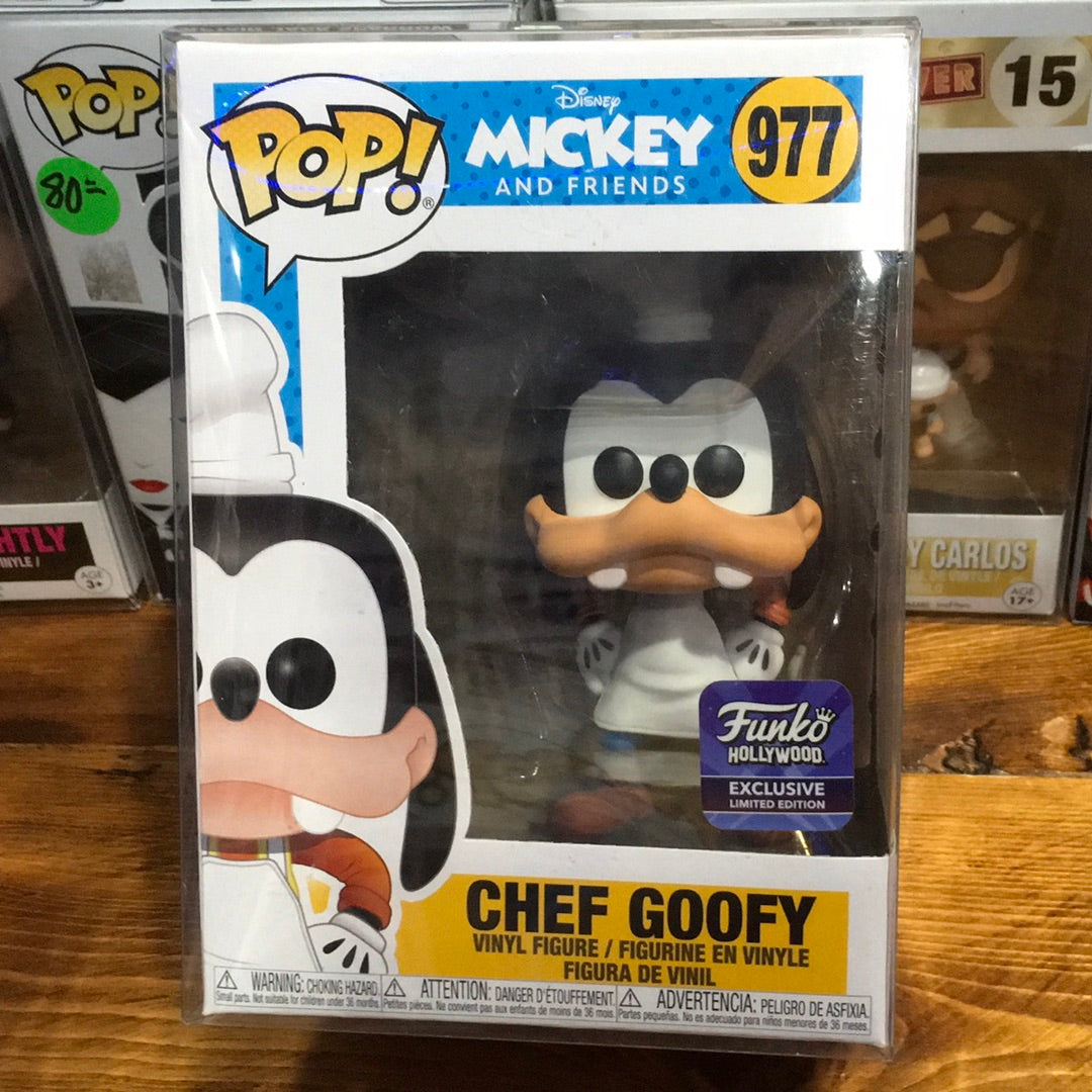 Disney Chef Goofy 977 Hollywood exclusive Funko pop! Vinyl figure