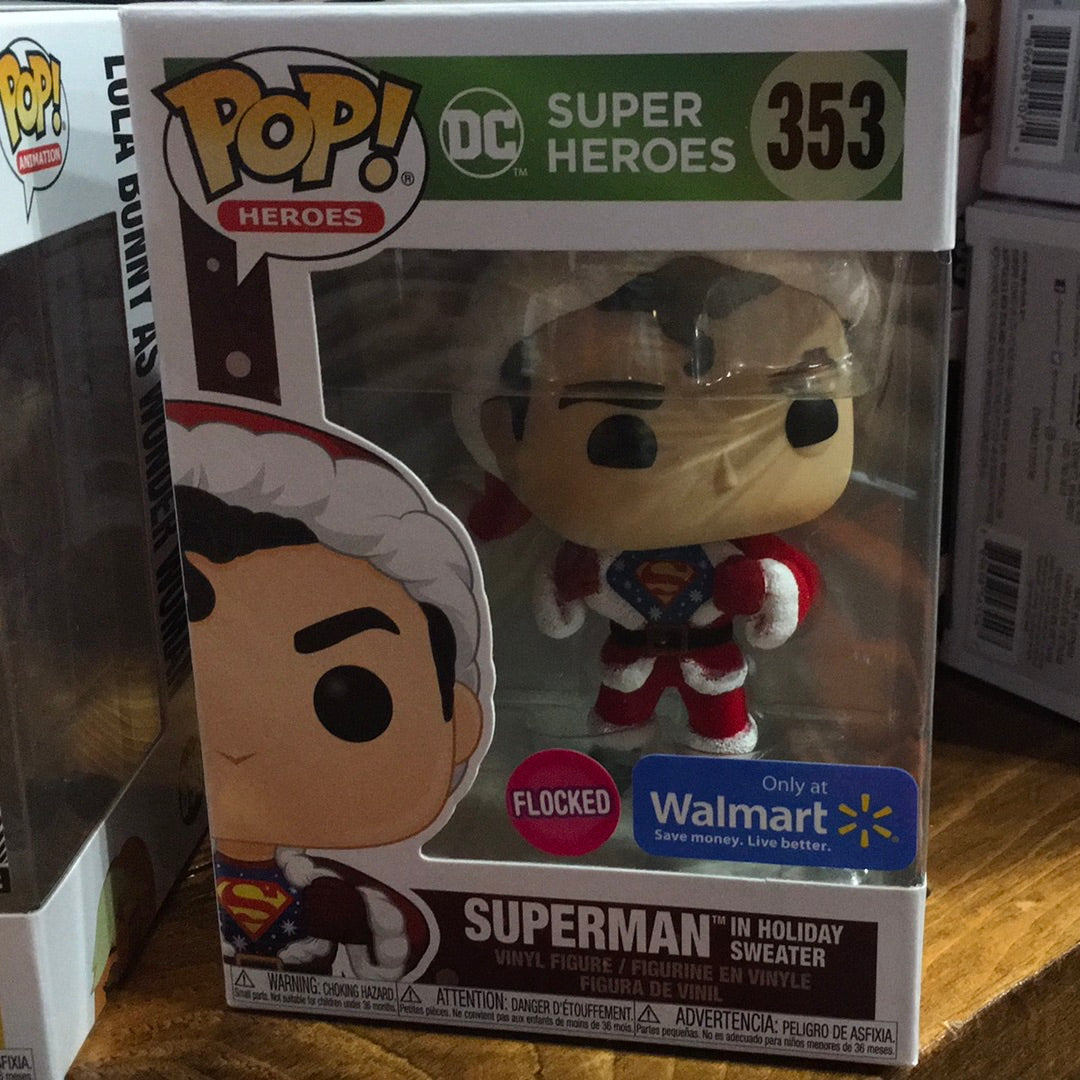 DC Holiday Superman sweater Funko Pop! Vinyl figure new