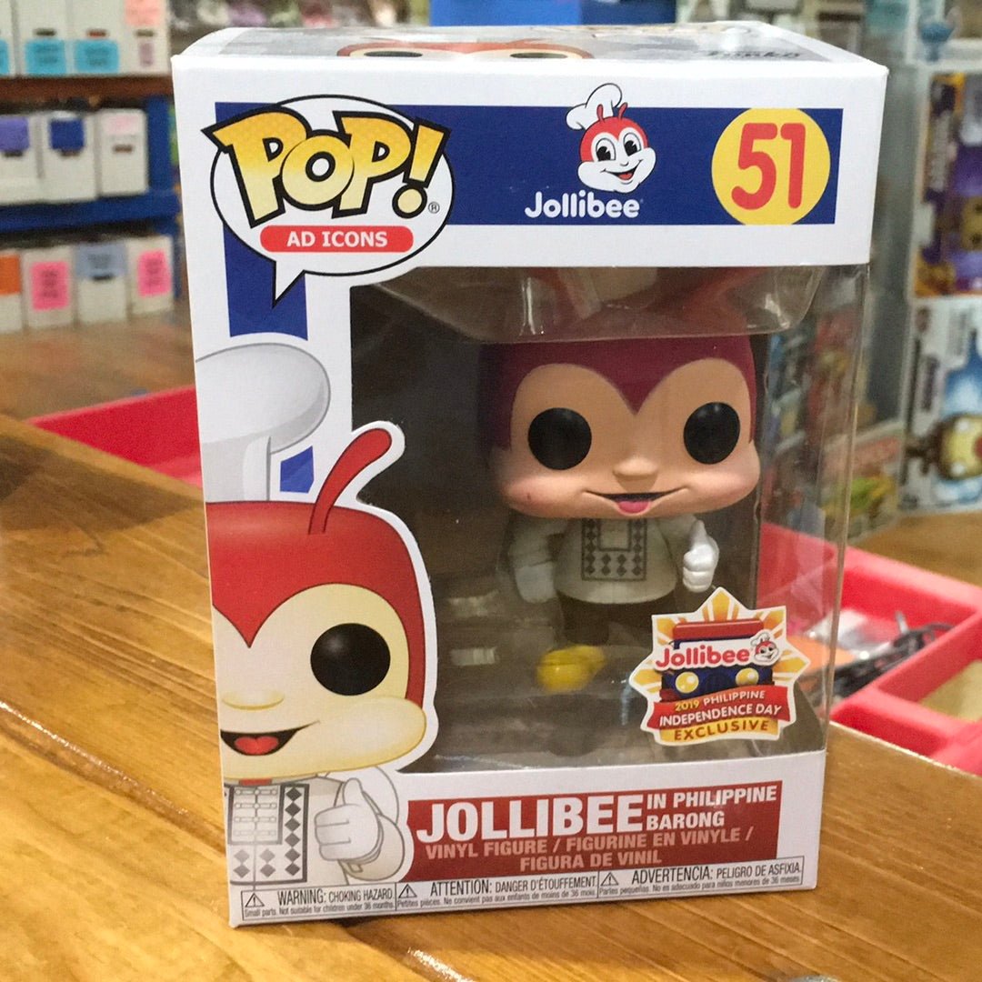 Jollibee in Philippine Barong #51 exclusive Funko Pop! Vinyl figure Icons