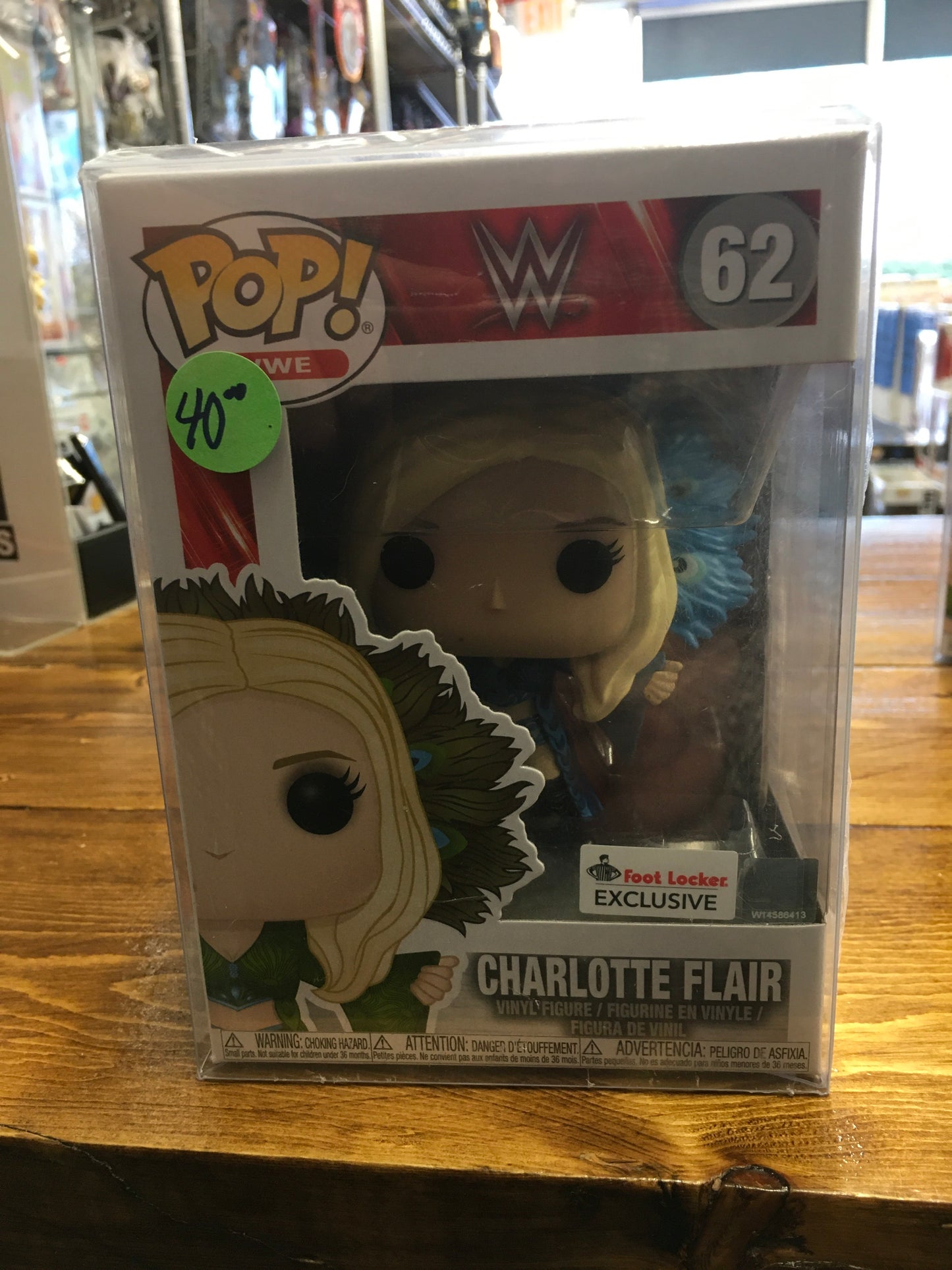 WWE Charlotte Flair Foot Locker Exclusive Funko Pop! Vinyl figure sports