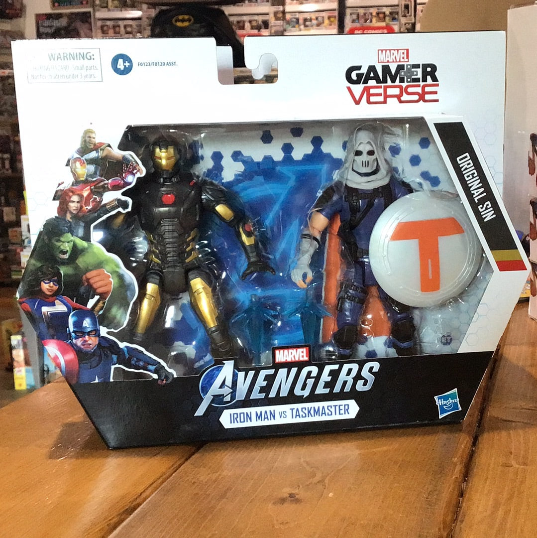 Marvel Gamerverse - Avengers Iron Man vs Taskmaster Action Figures