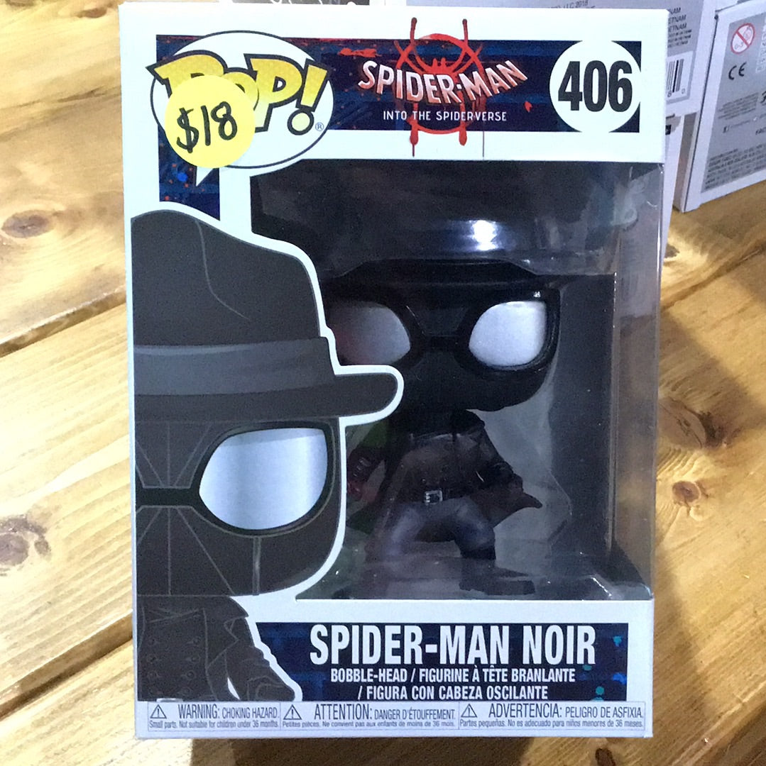 Into the Spiderverse - Spider-Man Noir 406 Funko Pop! Vinyl Figure