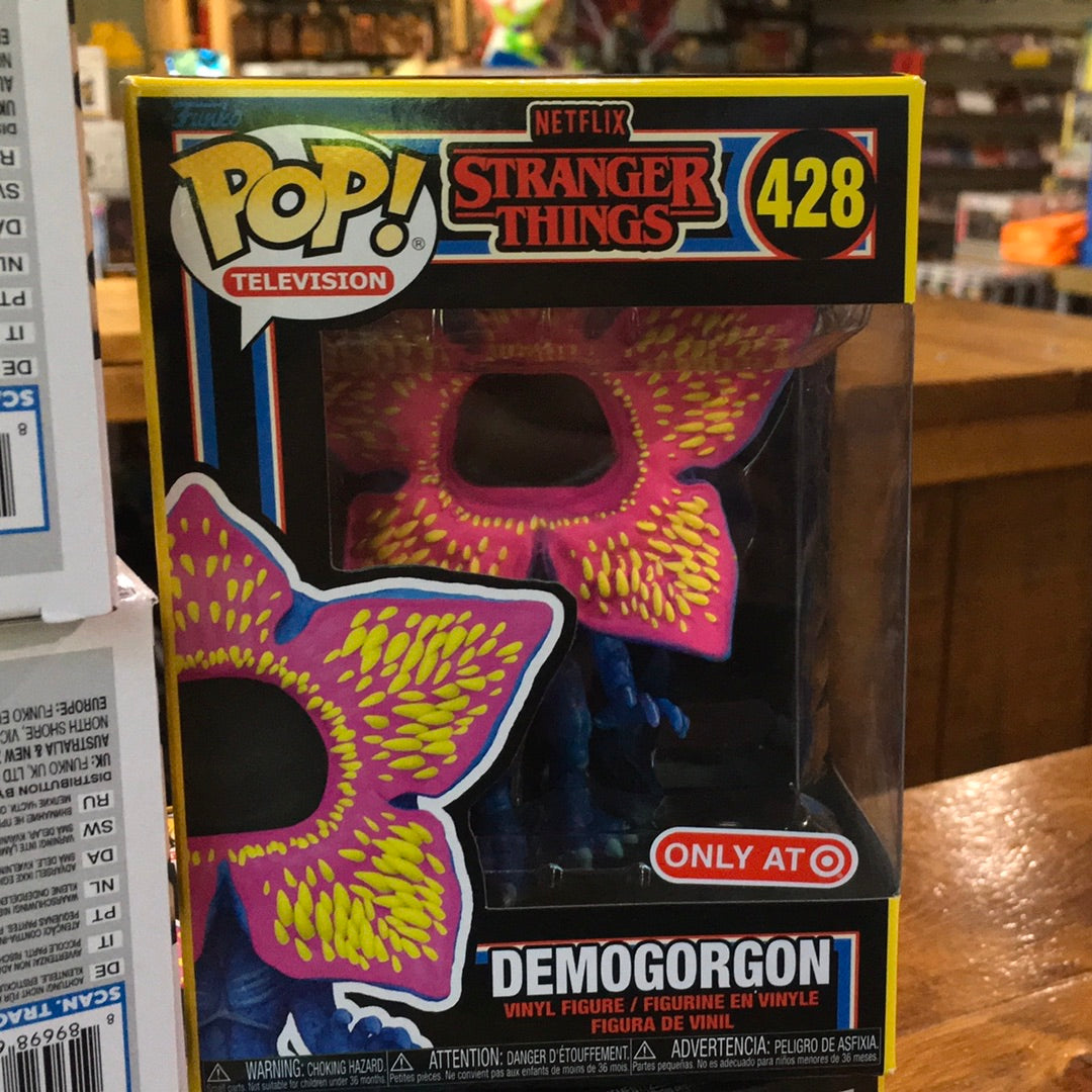 Stranger Things demogorgon Blacklight exclusive Funko Pop! Vinyl Figure television