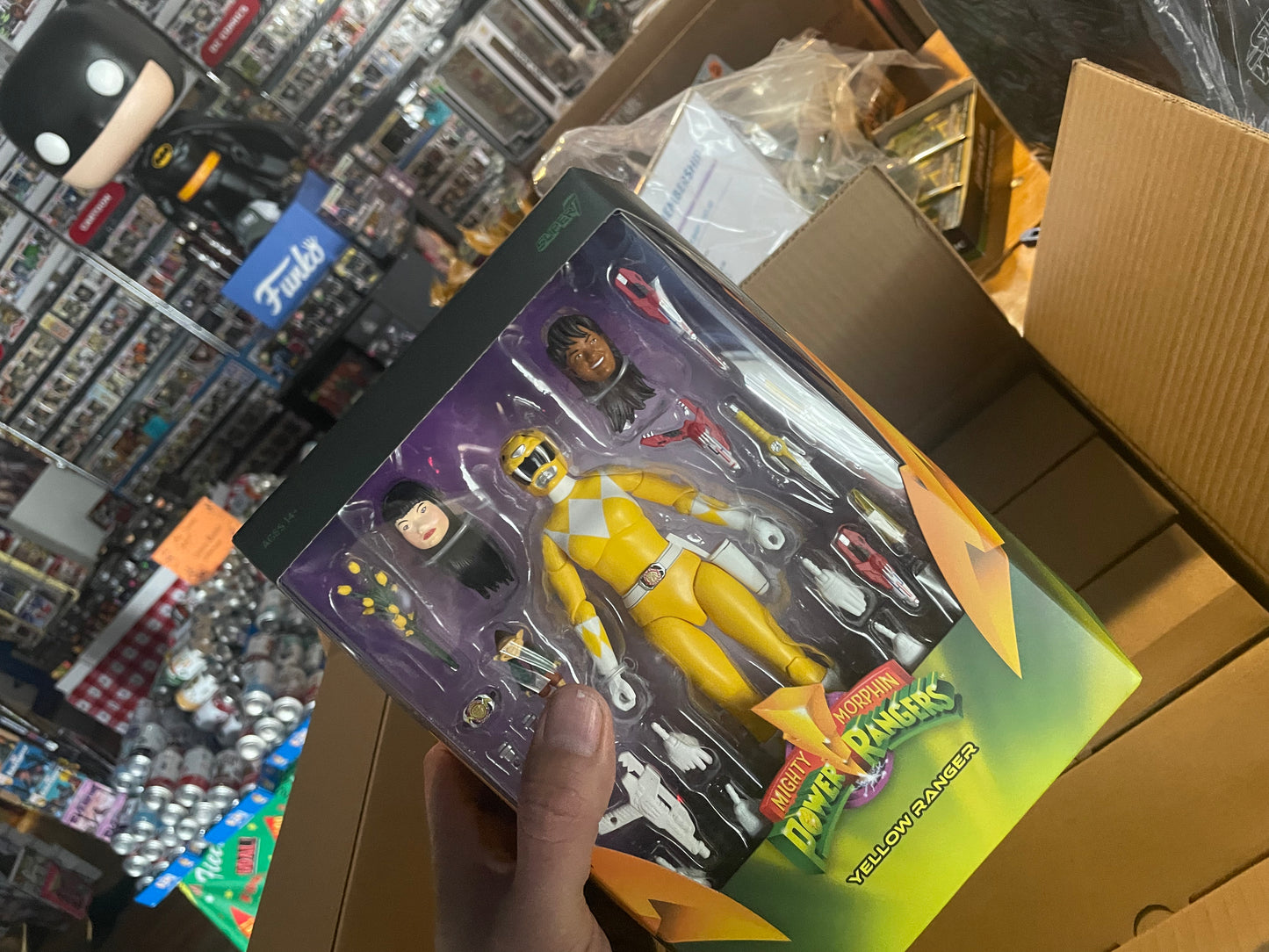 Super7 MMPR yellow Ranger new Ultimates Super7