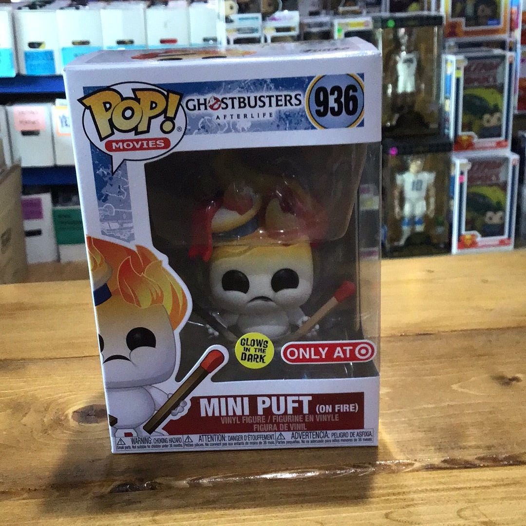Ghostbusters: Afterlife - Mini Puft (On Fire) #936 - GITD Funko Pop! Vinyl Figure (movies)