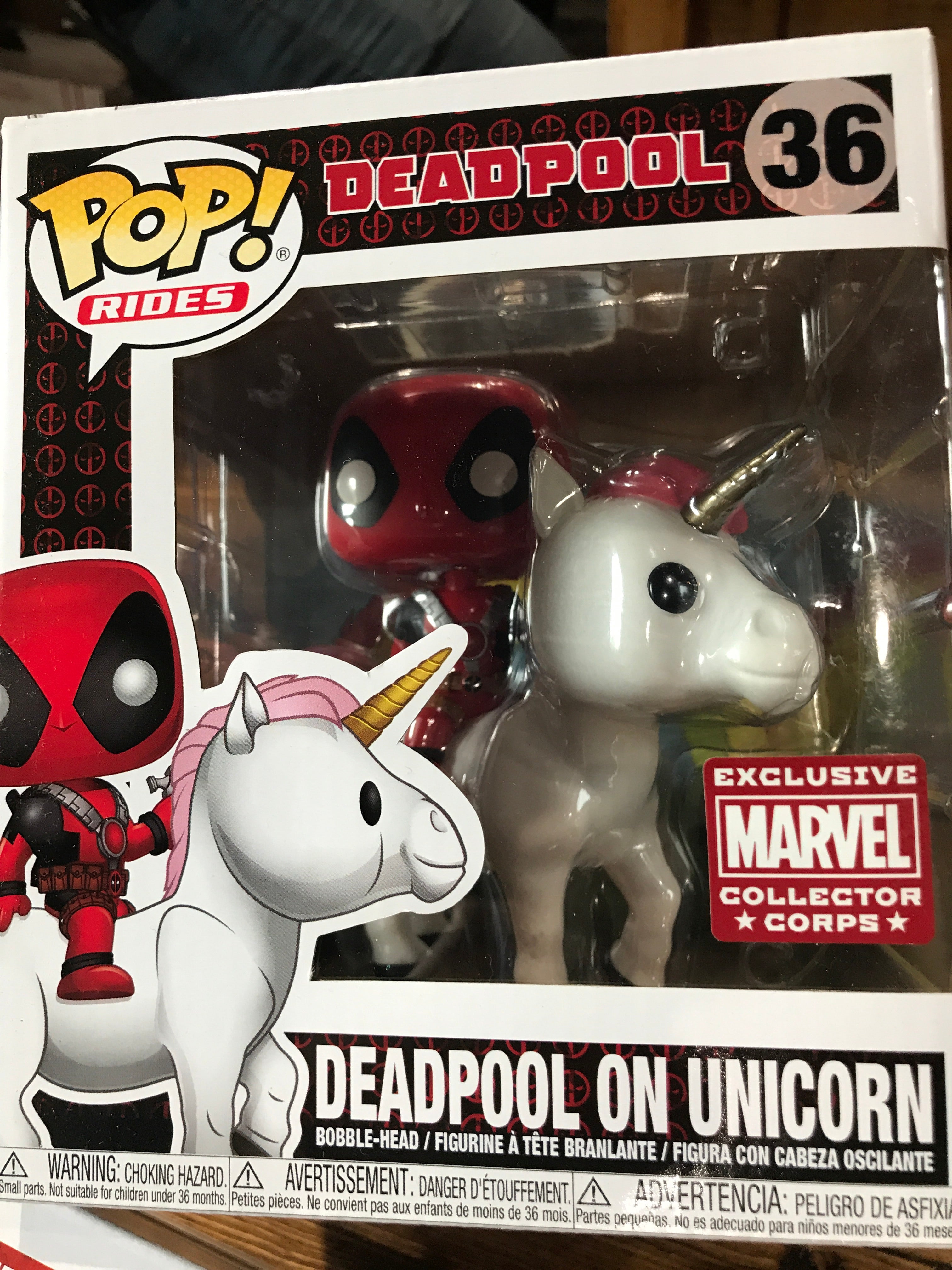 Funko Pop Rides Deadpool On Unicorn #36 Pvc Action Figure Toys Funko Pop  Collectible Vinyl Dolls Gifts For Children Brinquedos - Action Figures -  AliExpress