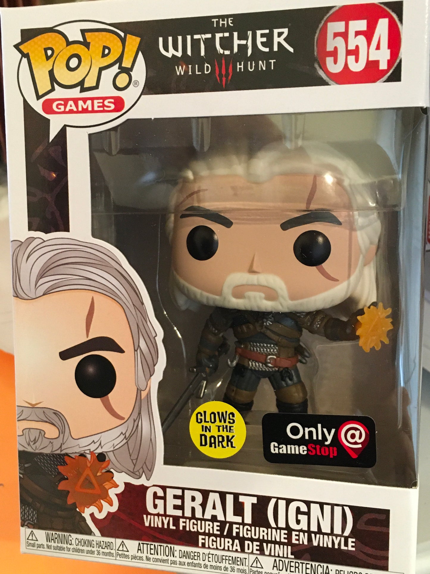 The Witcher geralt igni 554 exclusive Funko Pop! Vinyl figure game