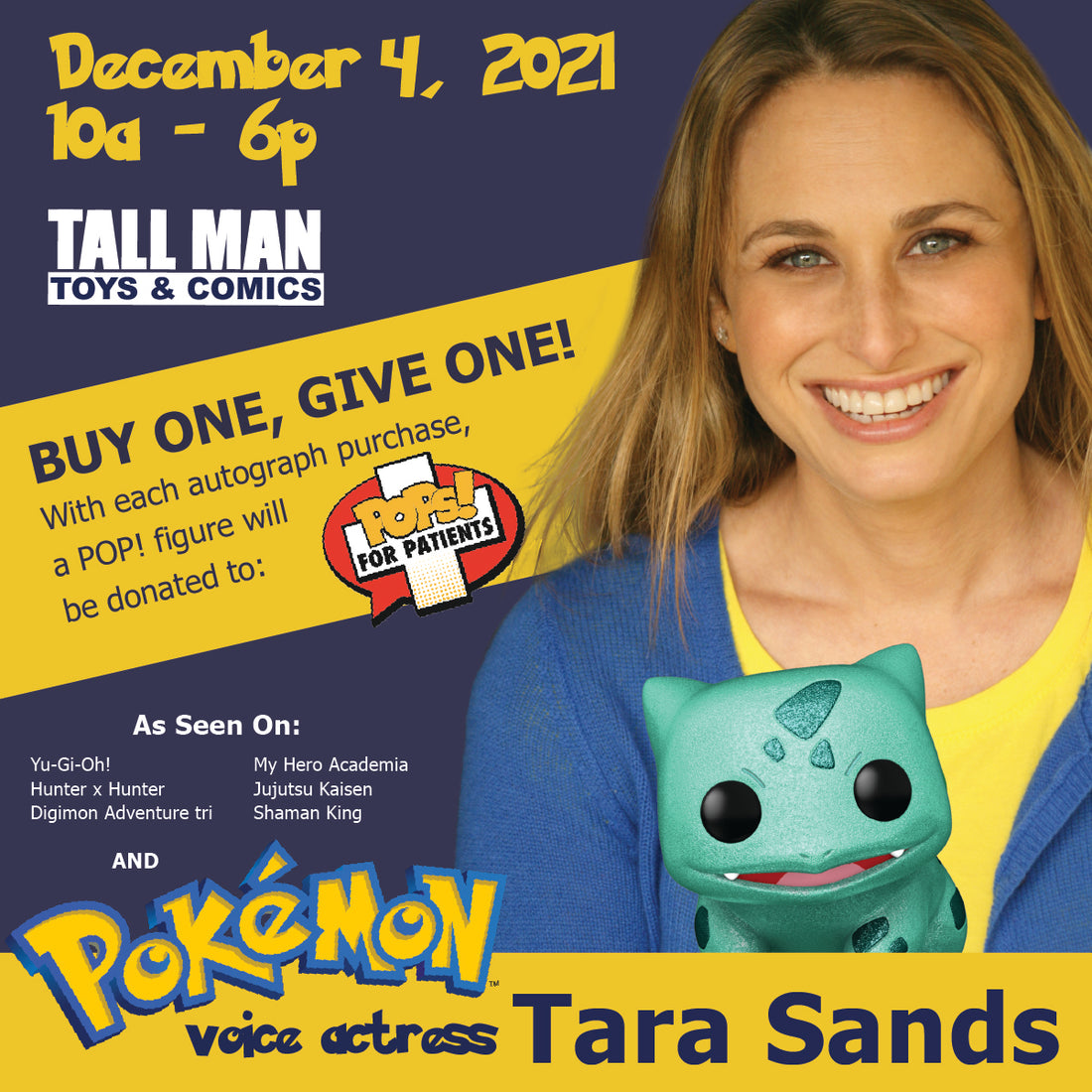 Voice Actor Tara Sands at Tall Man Toys and Comics