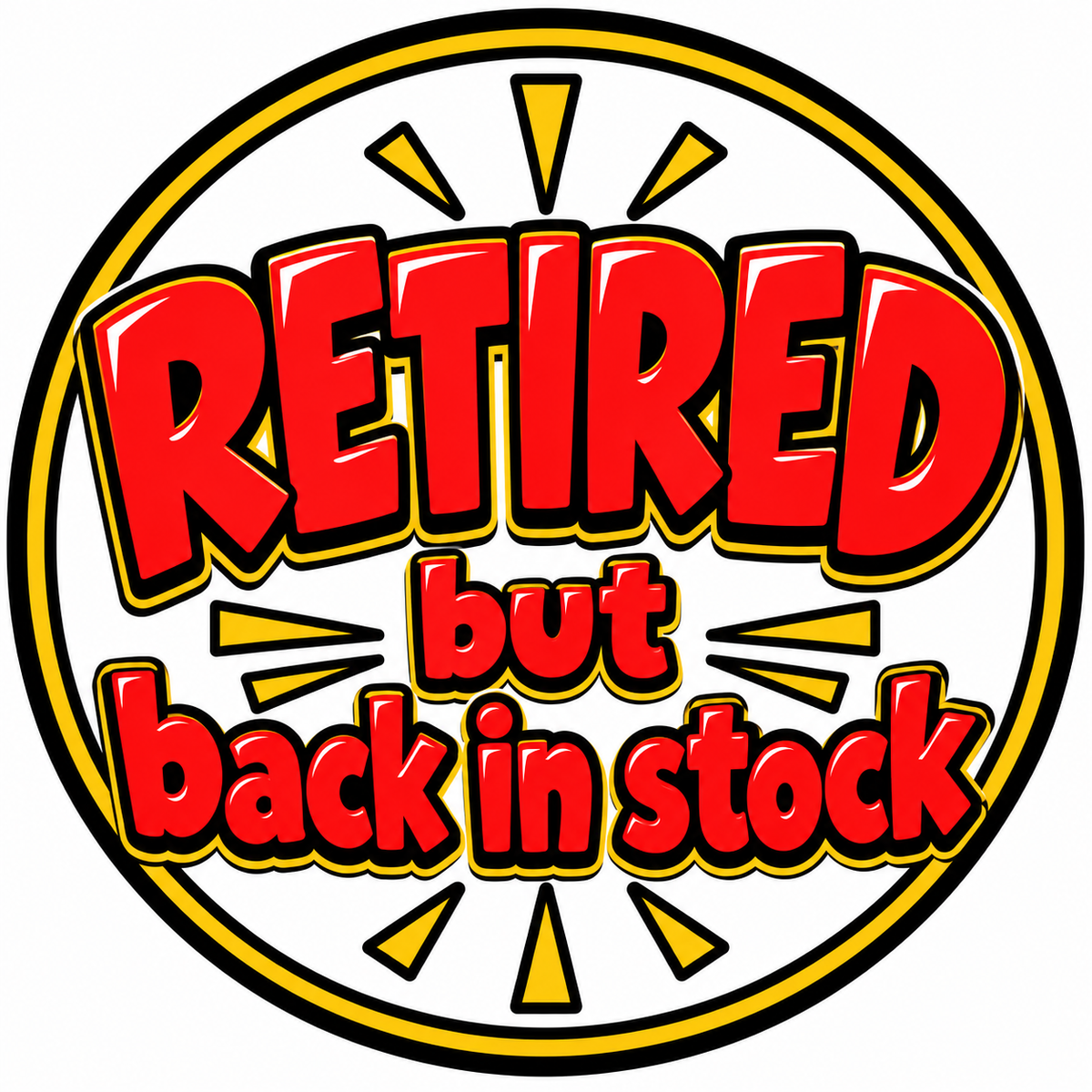 RETIRED but back in stock