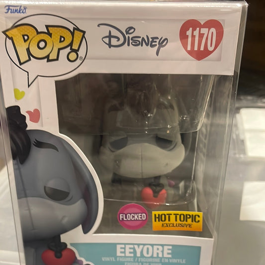 Winnie the Pooh flocked Eeyore Valentine exclusive Funko Pop! Vinyl Figure