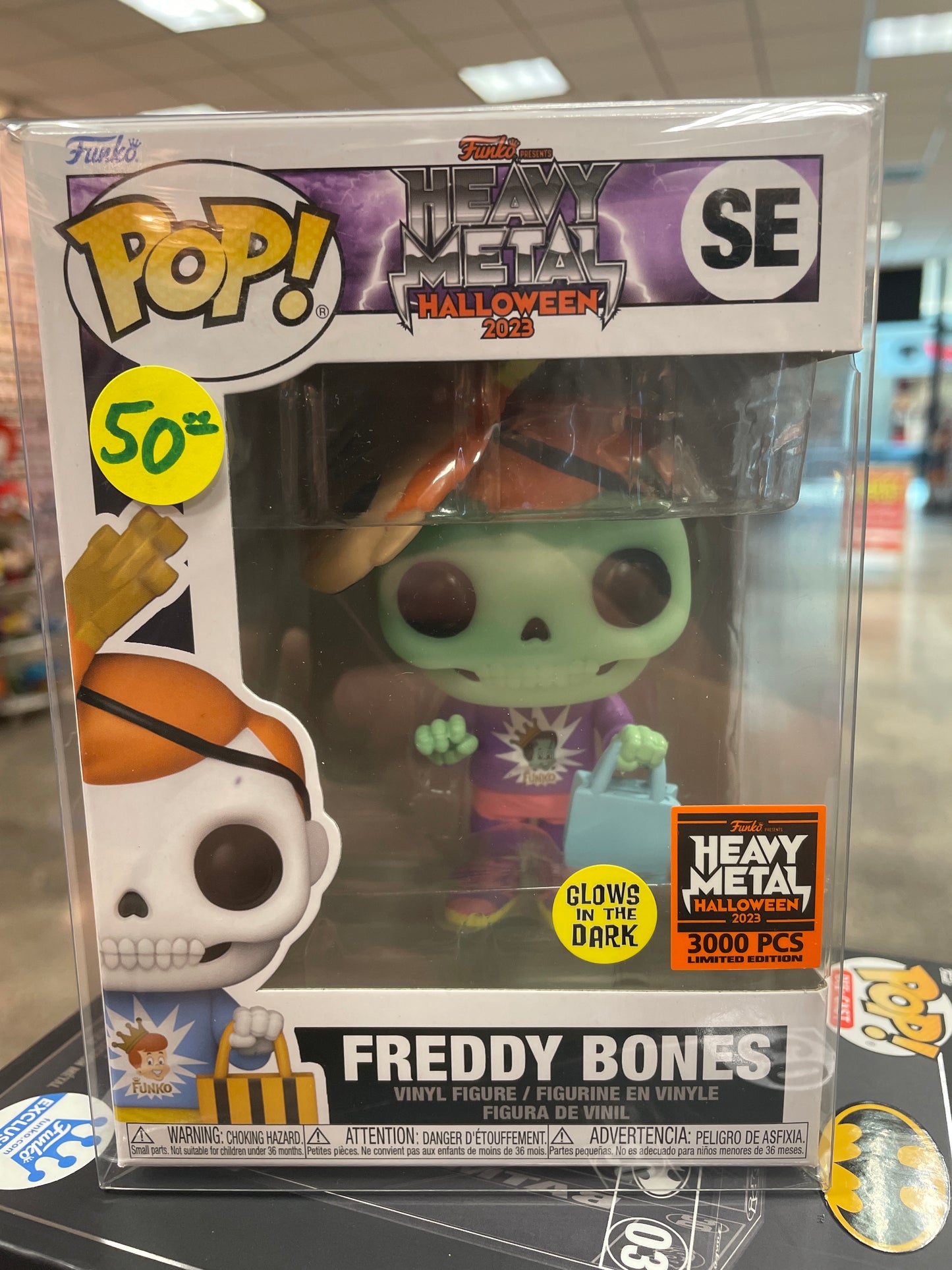 Freddy Bones- Heavy Metal Halloween 2023- 3000Pcs - exclusive Pop! Vinyl Figure