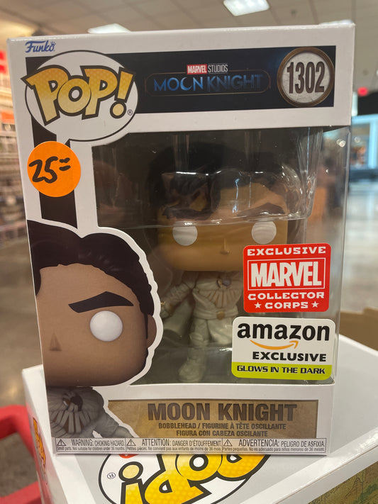 Marvel- Moonknight -1302 Amazon Exclusive & Marvel Collectors Corps- Funko Pop! Vinyl Figure