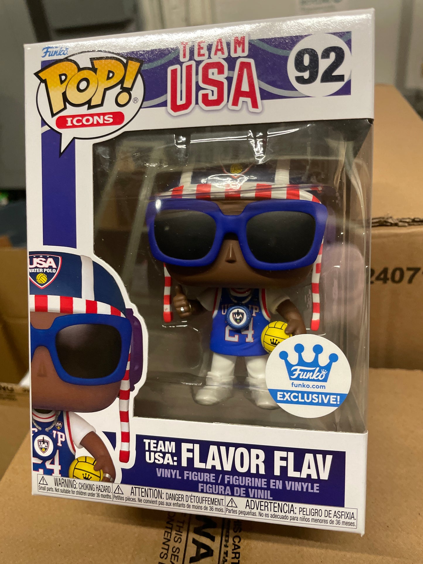 Team USA Flavor Flav 92- Funko Pop! Vinyl Figure (Sports)