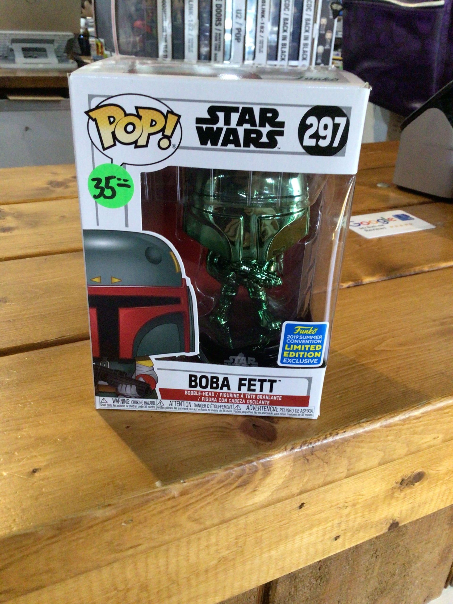 Star Wars Retro Boba Fett #297 Green Chrome Summer Exclusive