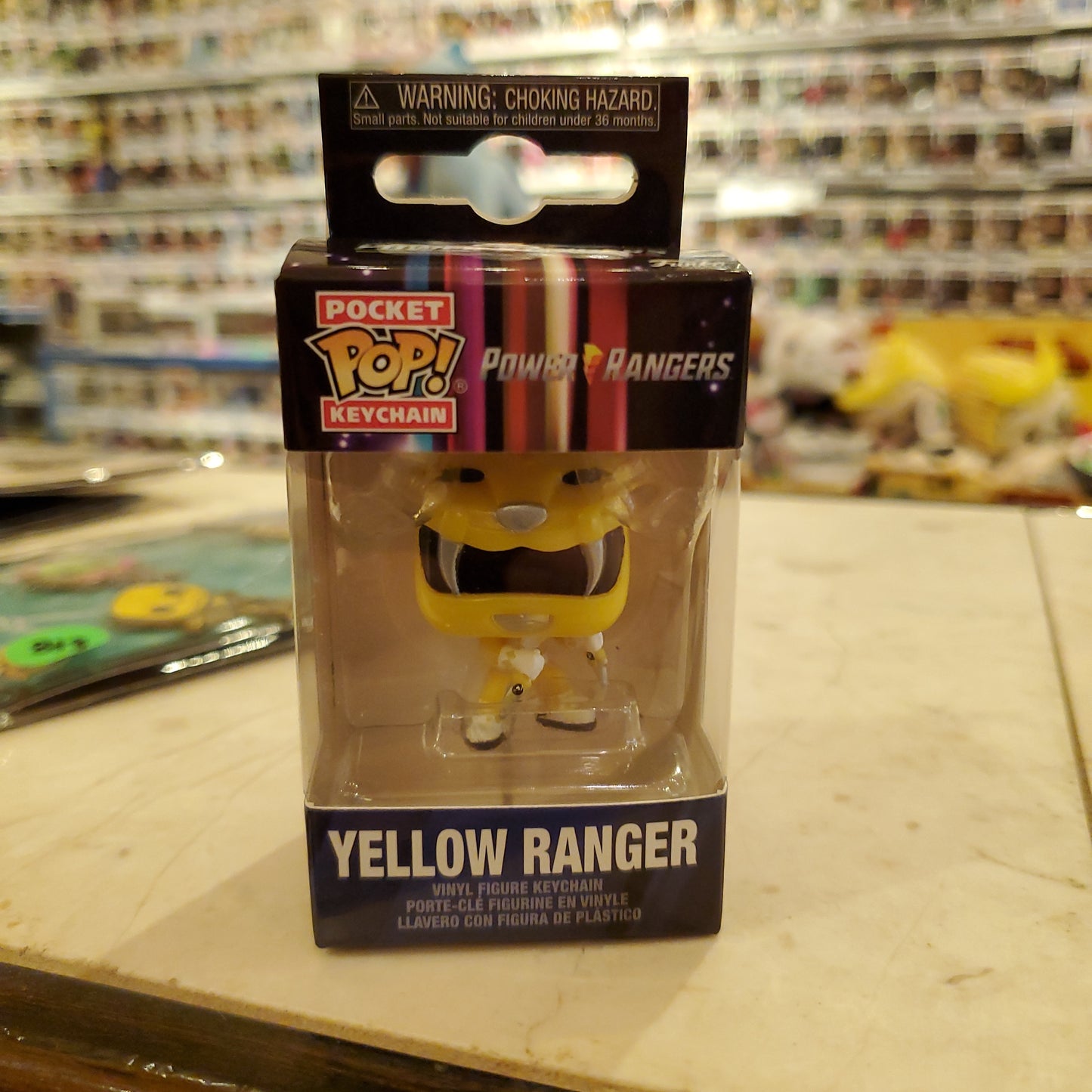 MMPR - Yellow Ranger - Funko Pop Keychain | Tall Man Toys
