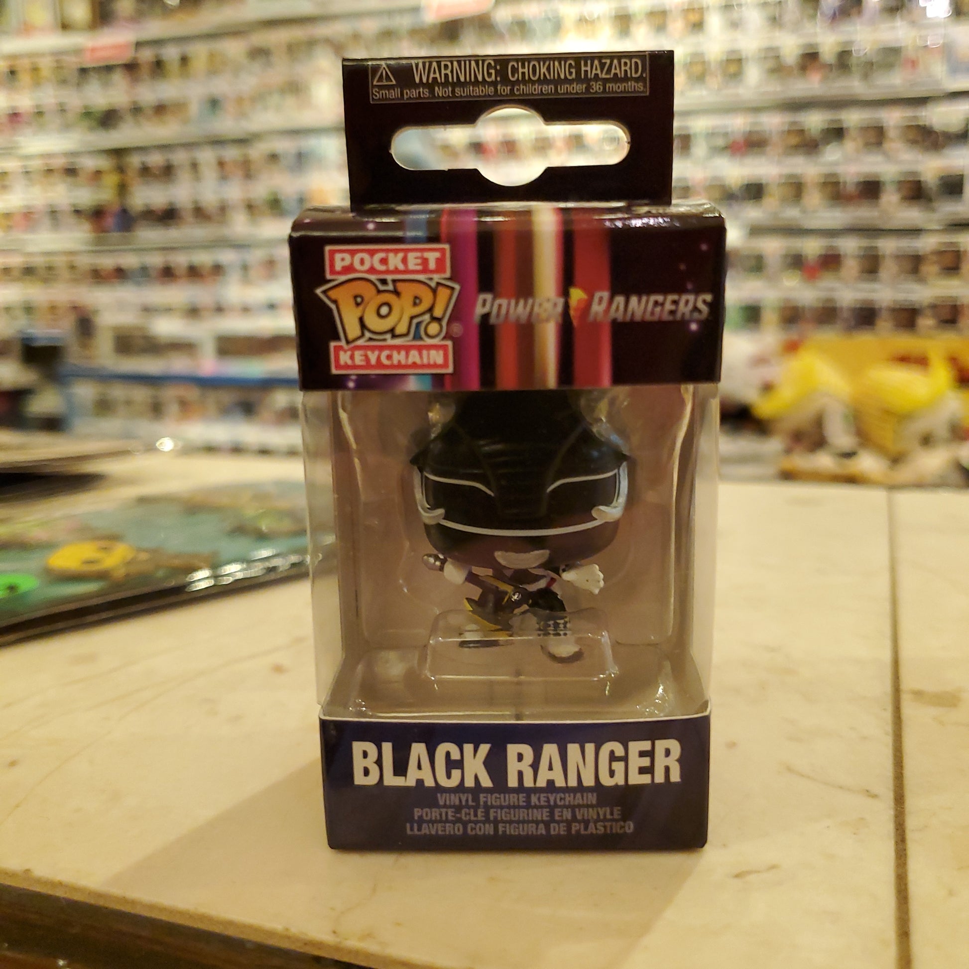 MMPR - Black Ranger - Funko Pop Keychain | Tall Man Toys