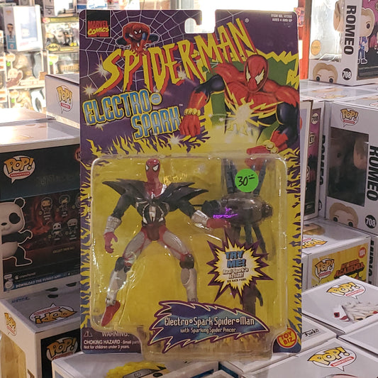 Electro-spark Spider-Man Action Figure by Toy Biz