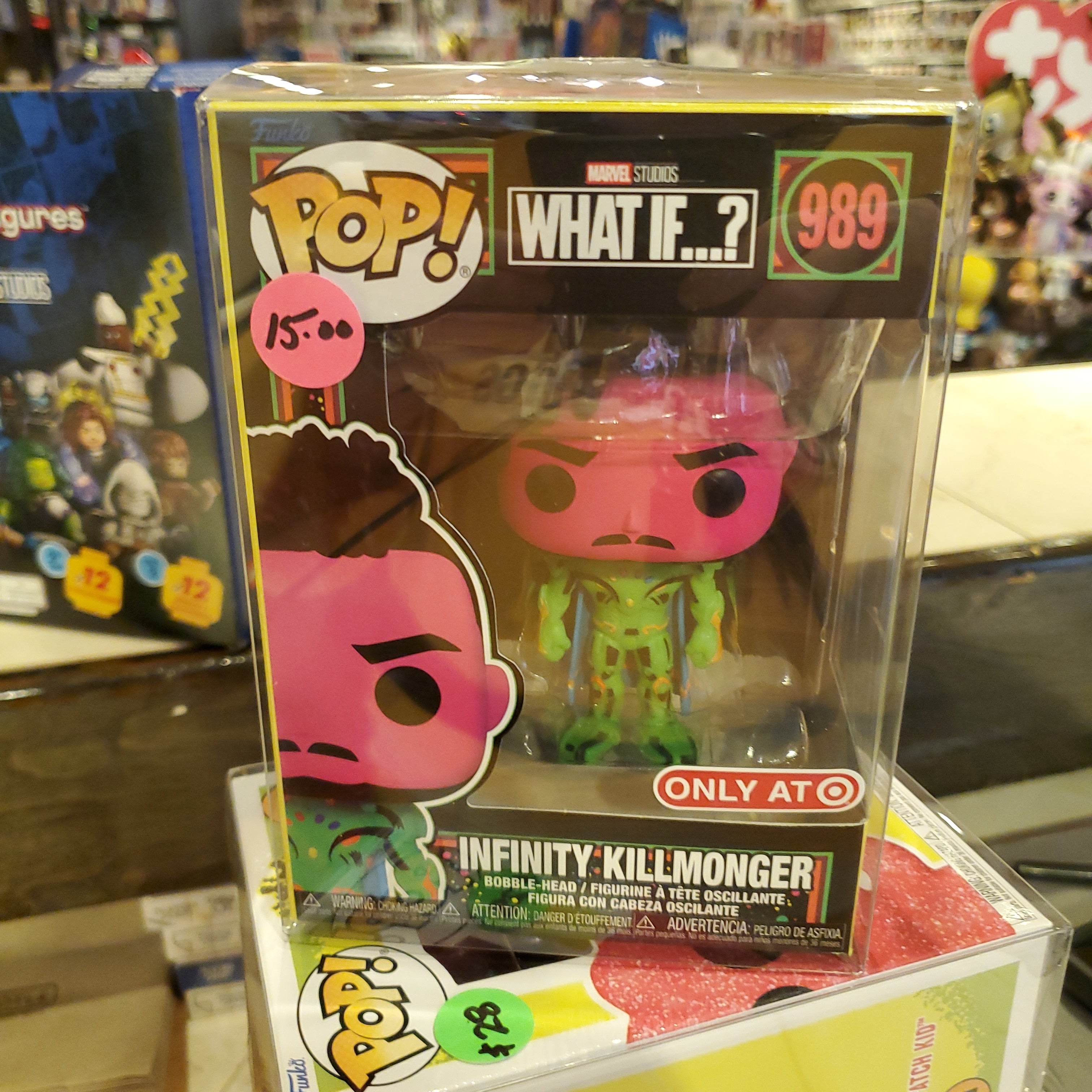 Infinity Killmonger Marvel What If? - Infinity Killmonger #989 - Funko Pop Vinyl Figure ...