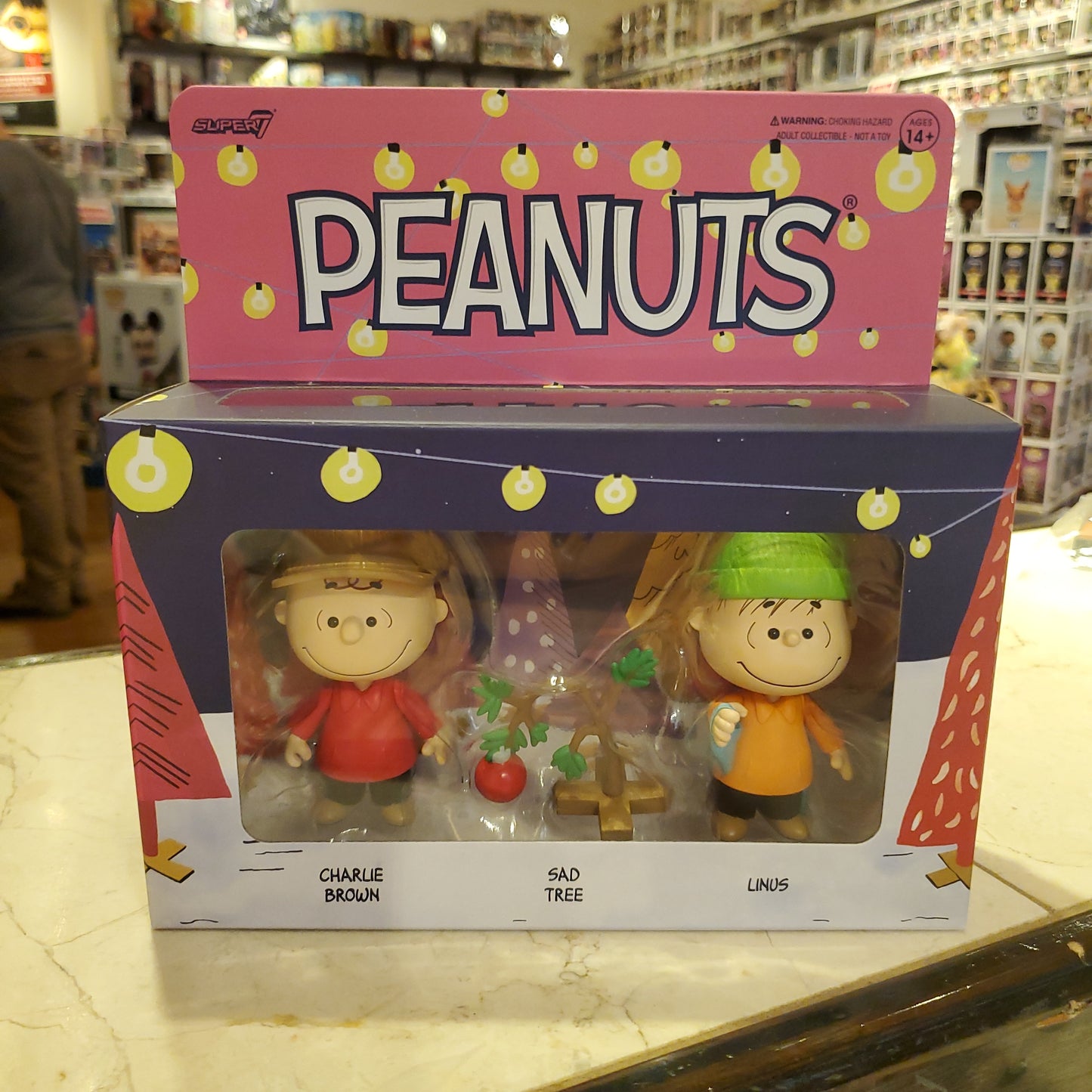 Peanuts Christmas ReAction Figure Set by Super 7