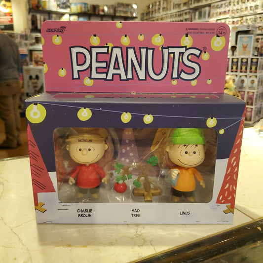Peanuts Christmas ReAction Figure Set by Super 7