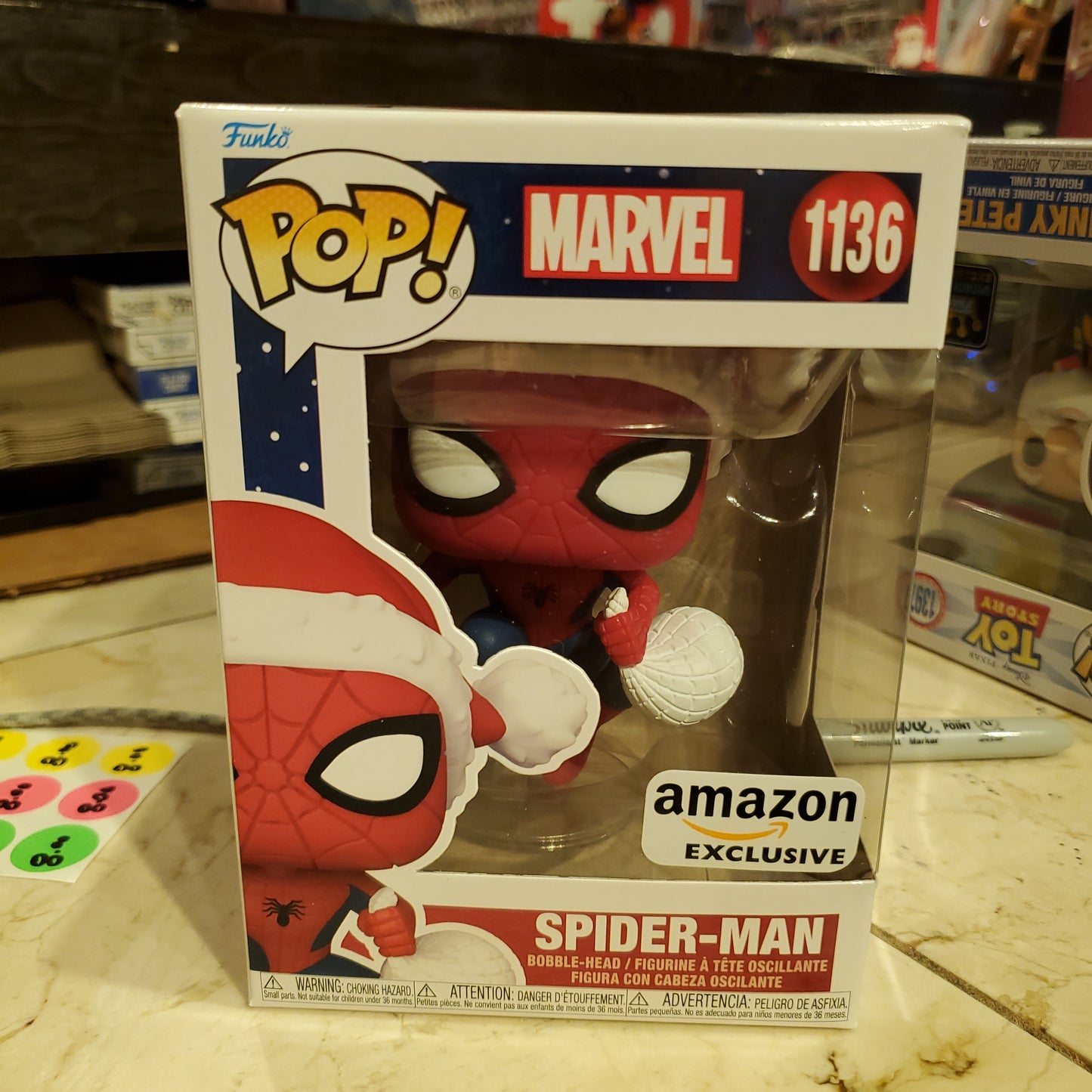 Marvel -  Spider-man as Santa #1136 - Funko Pop! Vinyl Figure