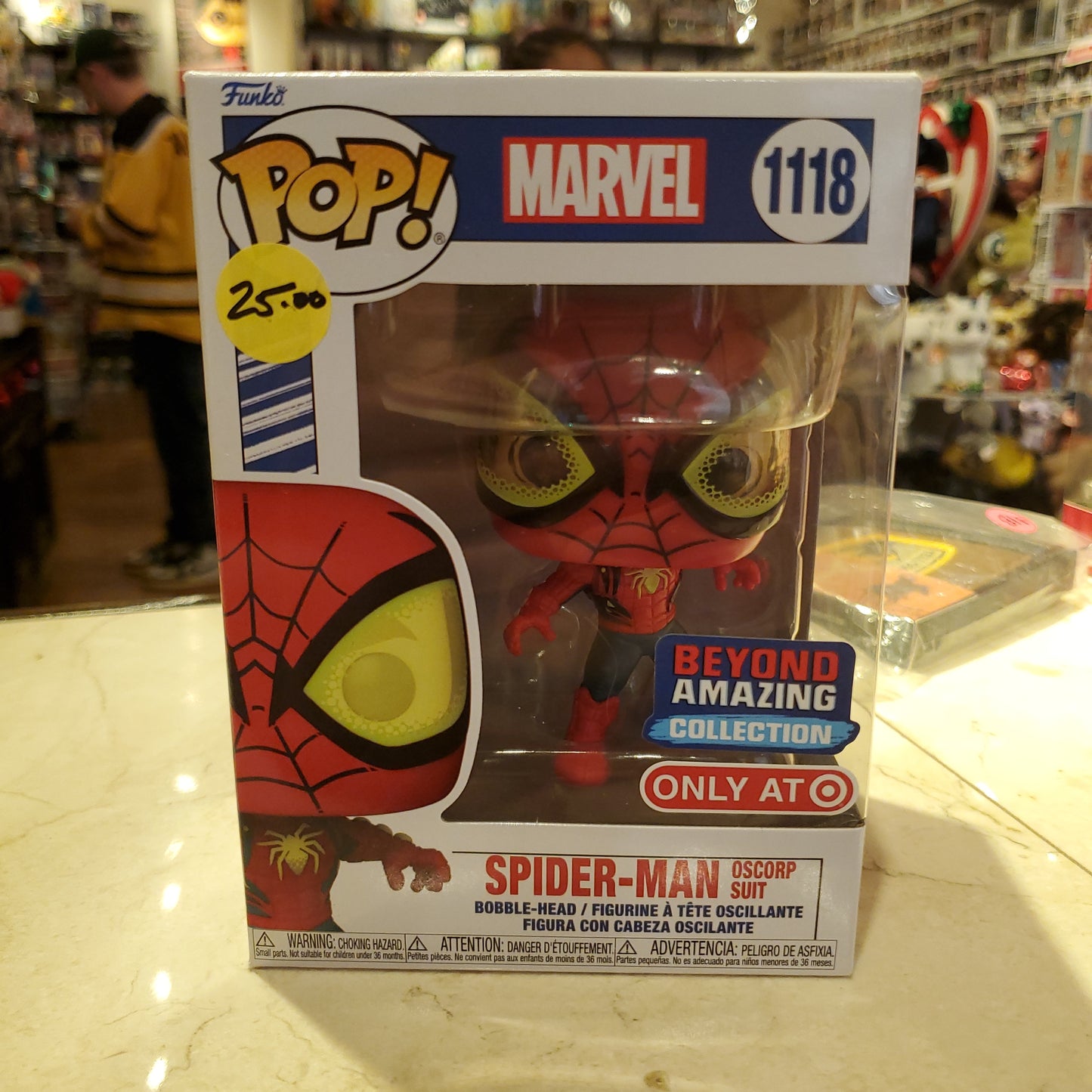 Marvel - Spiderman (Oscorp Suit) #1118- Funko Pop! Vinyl Figure