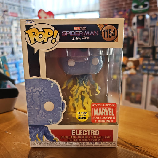 Marvel Spider-Man: NWH - Electro #1154 GITD - Funko Pop Vinyl Figure