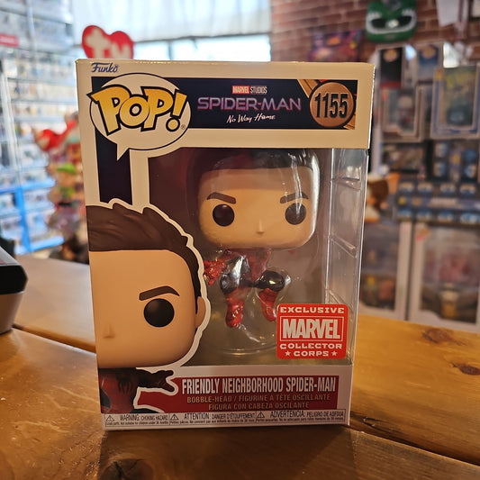 Marvel Spider-Man: NWH - Friendly Neighborhood Spider-Man (unmasked) #1155 - Funko Pop Vinyl Figure