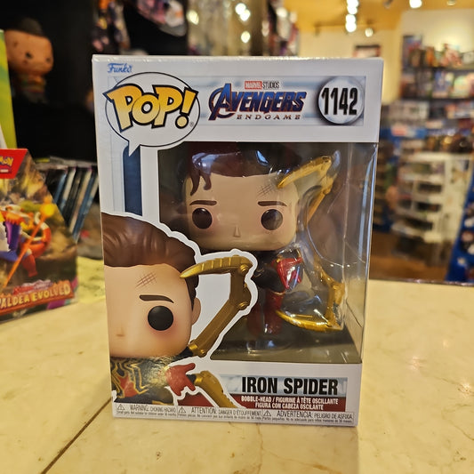 Marvel Avengers Endgame - Iron Spider (Unmasked) #1142- Funko Pop Vinyl Figure