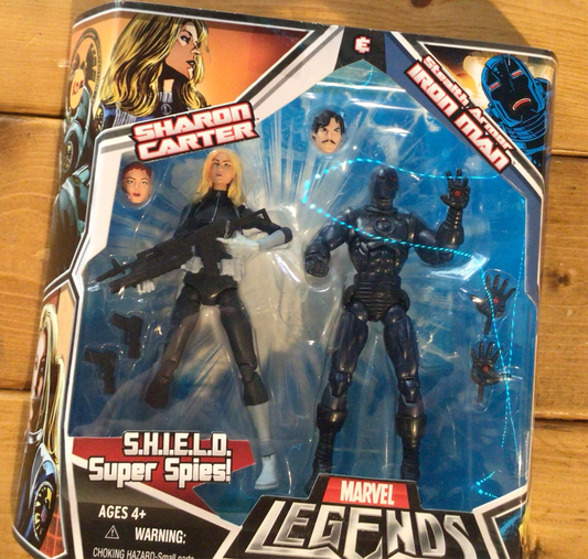 Marvel Legends Shield 2 Pack Sharon Carter Stealth Iron Man  Hasbro classic