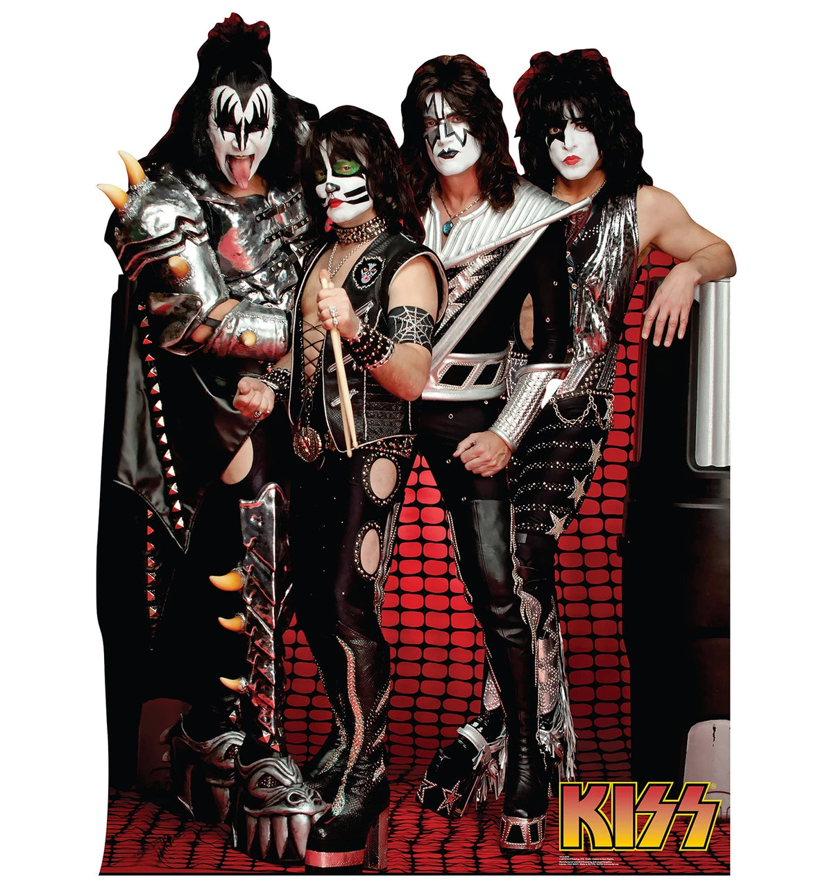 KISS BAND LIFE SIZE STANDEE cardboard stand up NEW