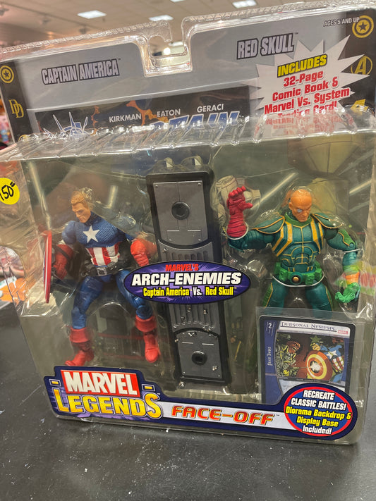 Toybiz marvel legends face off Captain America red skull chase