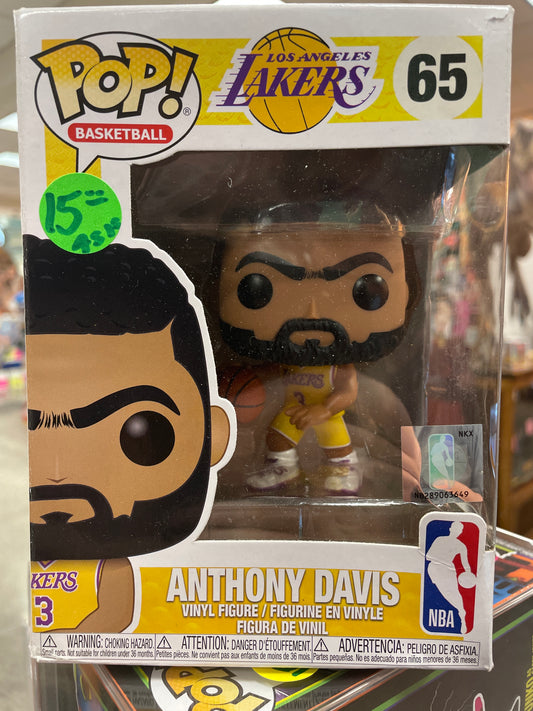 NBA Lakers Anthony Davis 65 Funko Pop! Vinyl figure sports