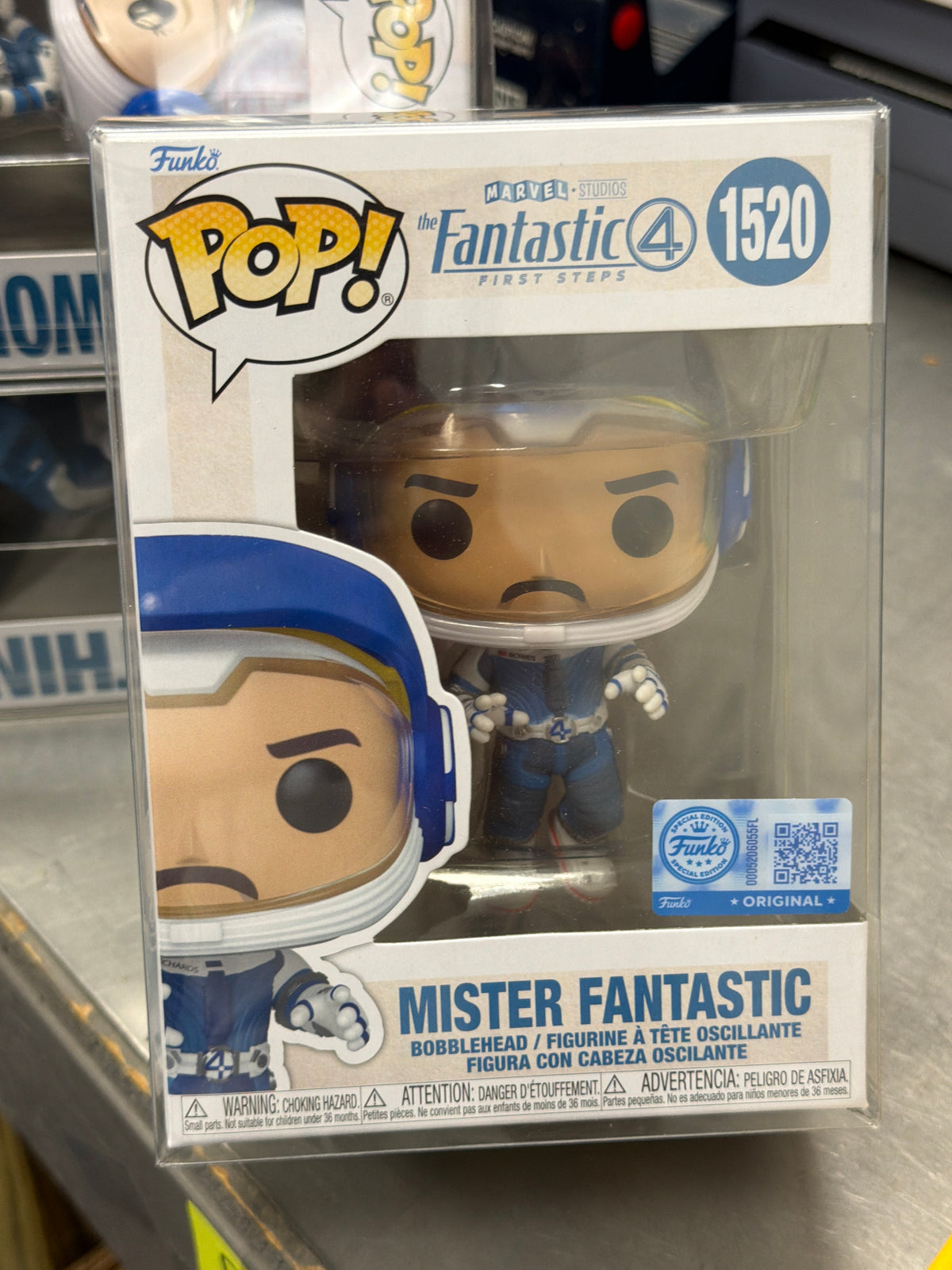 Fantastic Four Mr Fantastic 1520 exclusive Funko Pop! Vinyl Figure Marvel