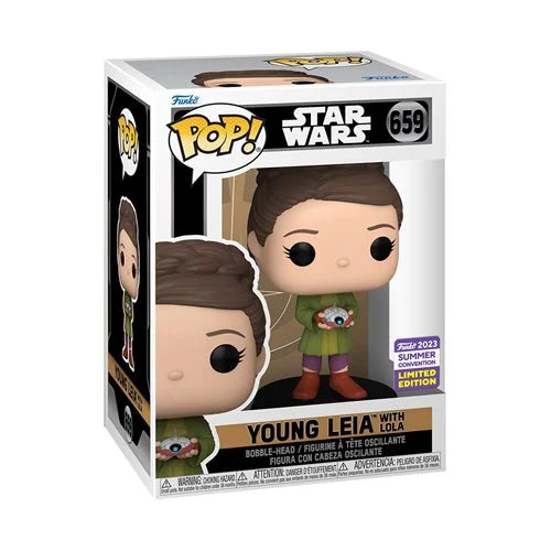 Star Wars: Obi-Wan - Young Leia with Lola #659 - Exclusive Funko Pop! Vinyl Figure